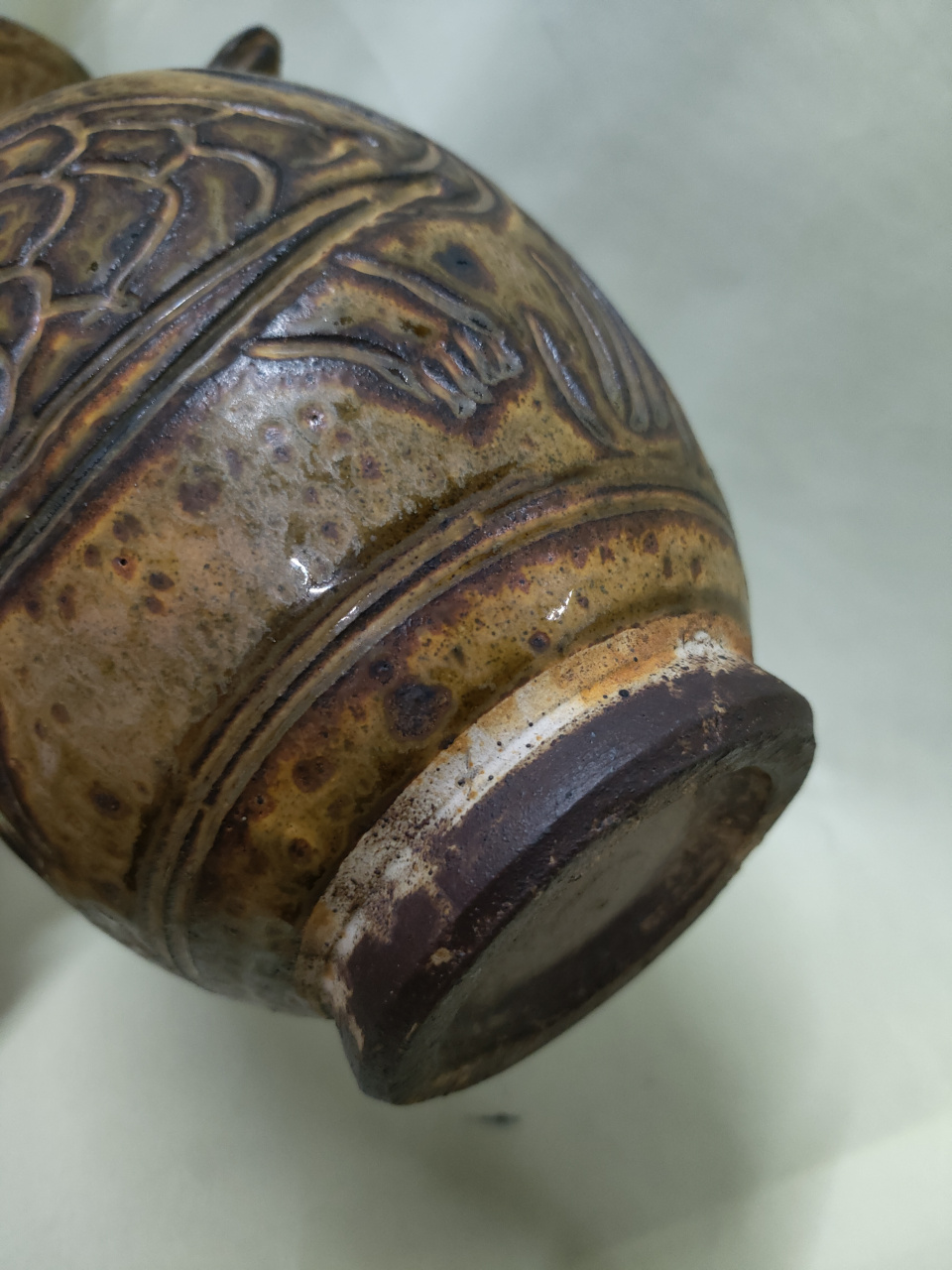 五代  耀州窑凤首执壶 仅供参考