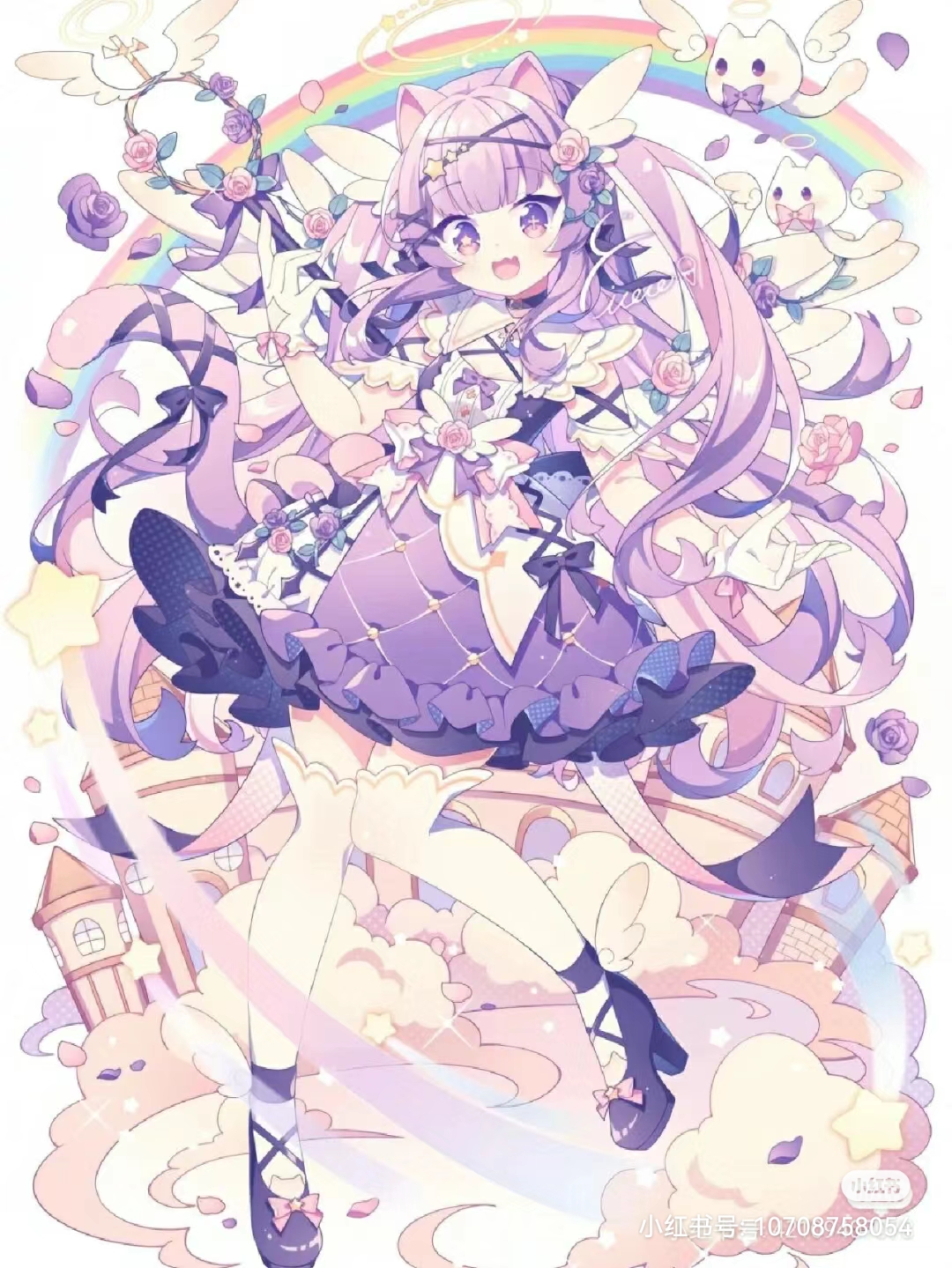 梦幻星空下的魔法少女