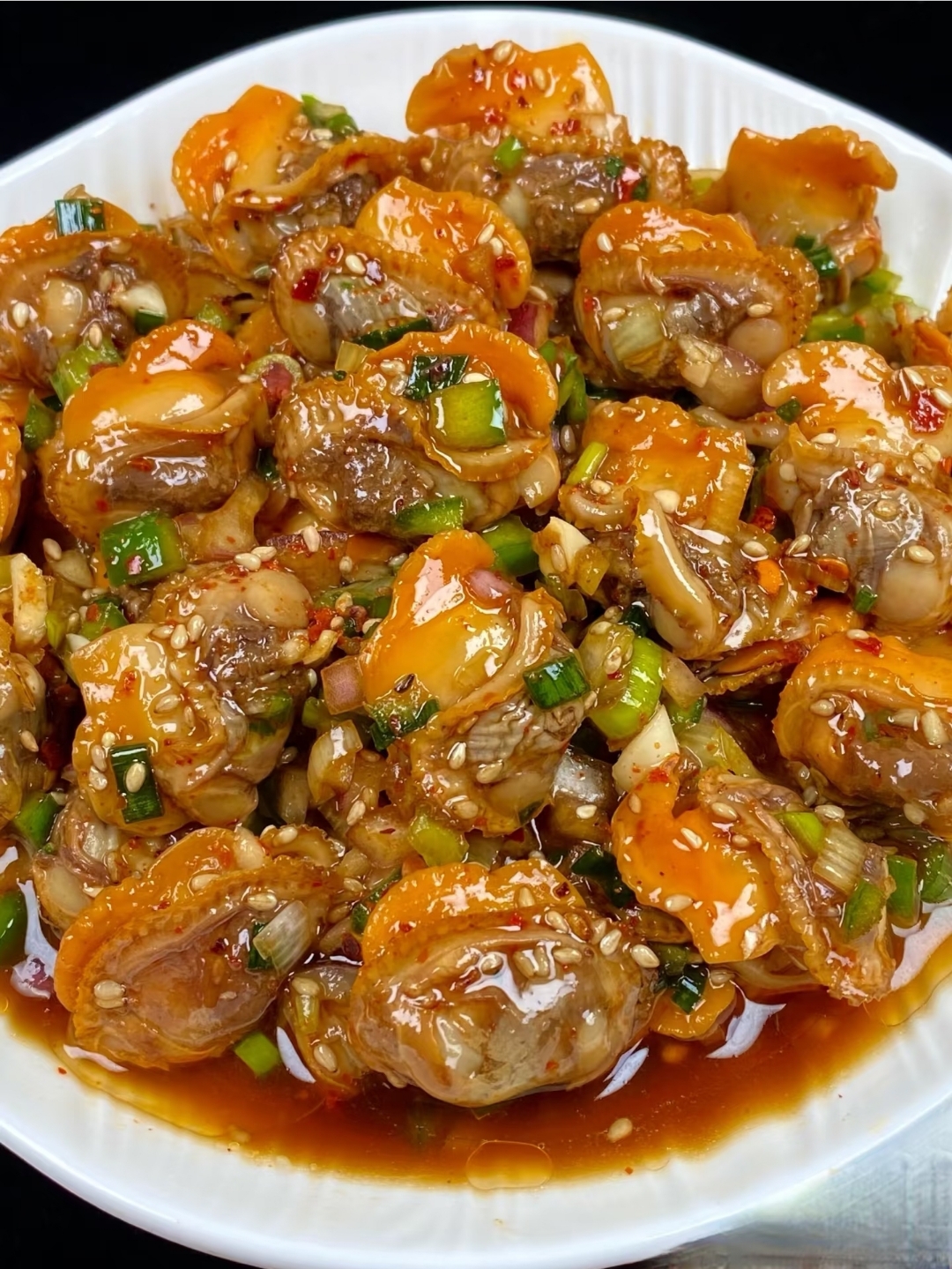 这个凉拌毛蚶肉绝了毛蚶又鲜又嫩汁水超足