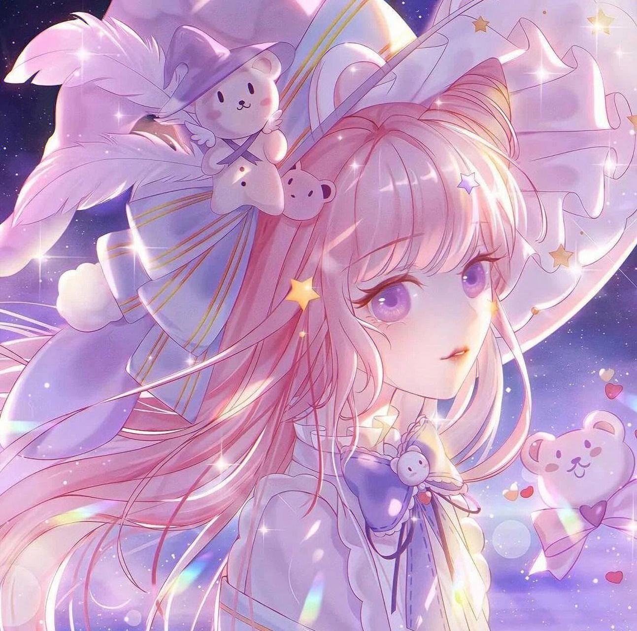 女生动漫头像粉色系#二次元专属交流地