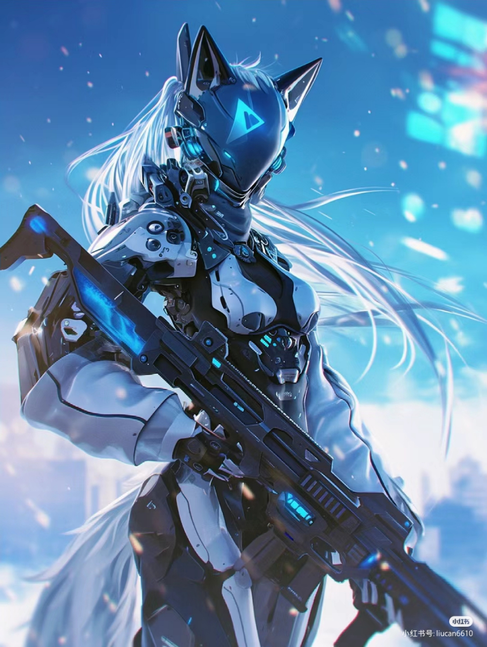 深邃黑暗中,一未来高科技机甲英雄独立.