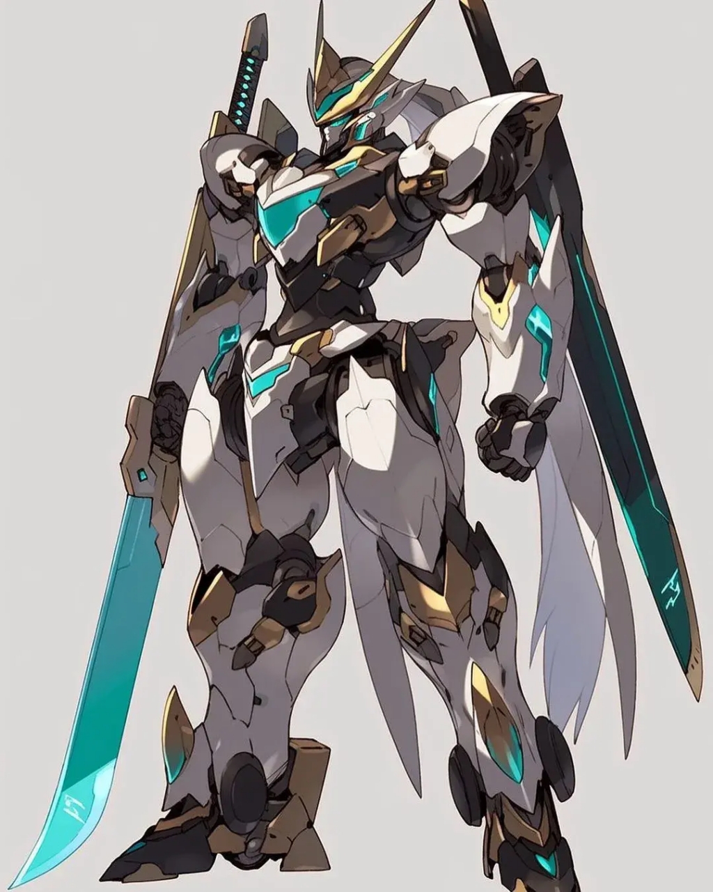 这位高达机甲小姐姐身穿炫酷的白色机械铠甲仿佛掌控着整个宇宙!