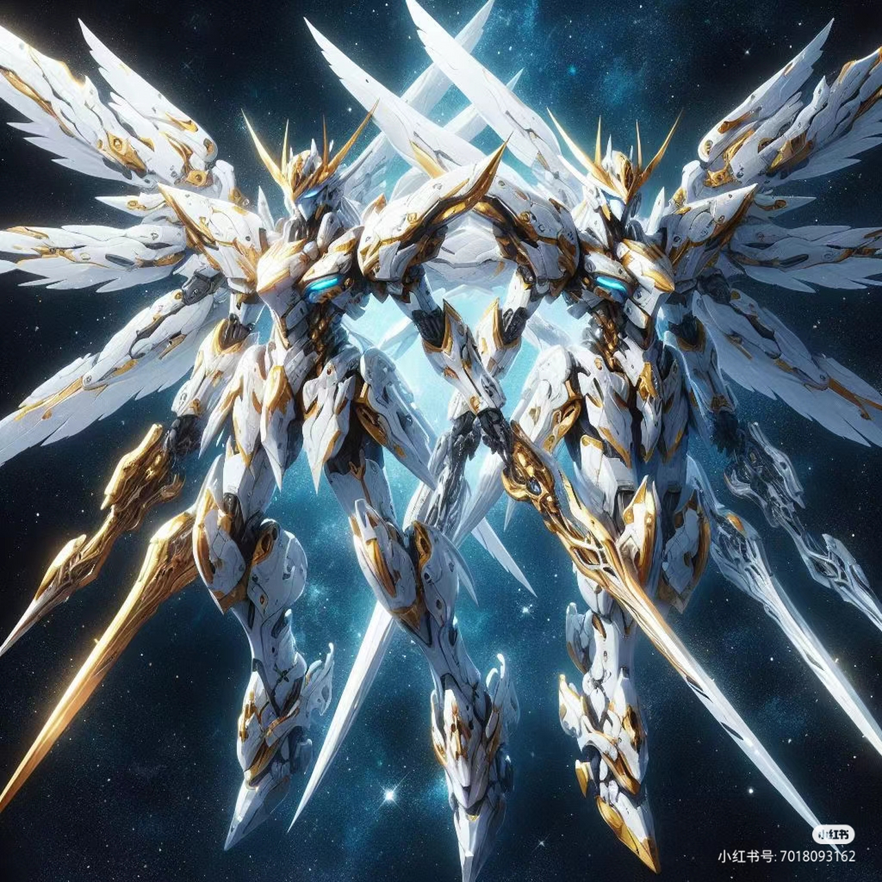 深邃黑暗中,一未来高科技机甲英雄独立.