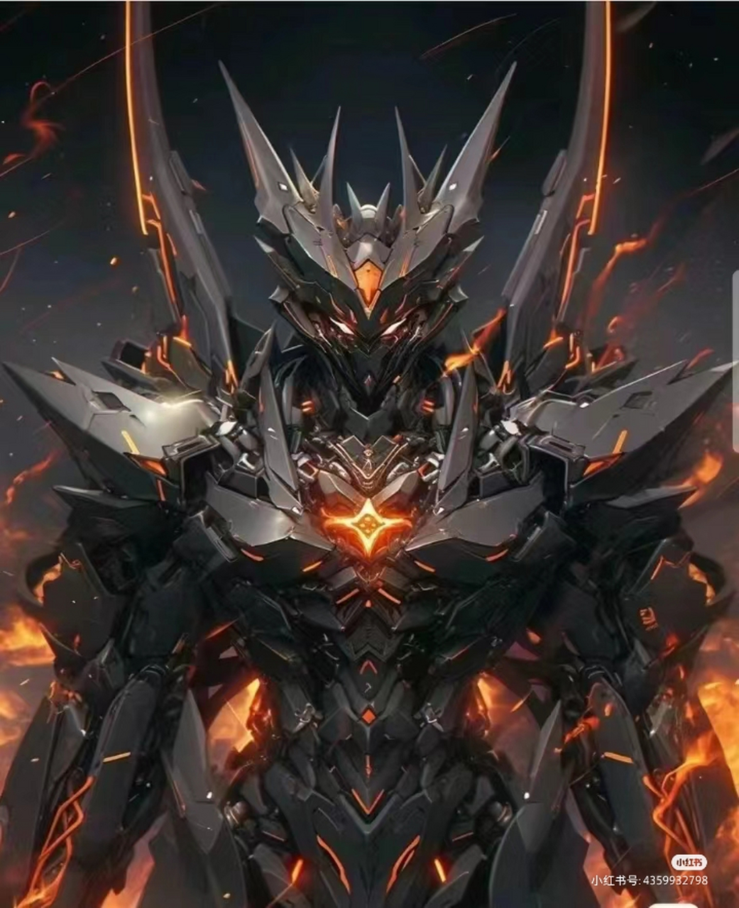 那双橙红色的眼睛,仿佛藏着无尽的力量,让人一看就心生敬畏.