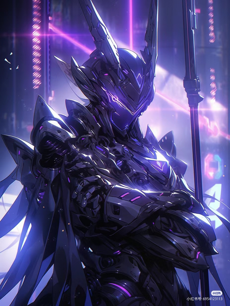 96紫黑色科技机甲战士,神秘机甲战士头部大揭秘06  一眼望去,仿佛