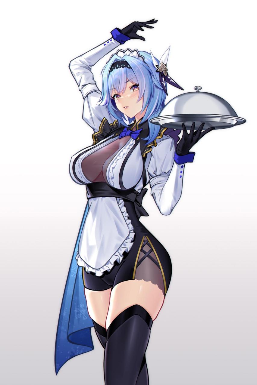 谁能让优菈端盘子呢?#二次元美图# #原神