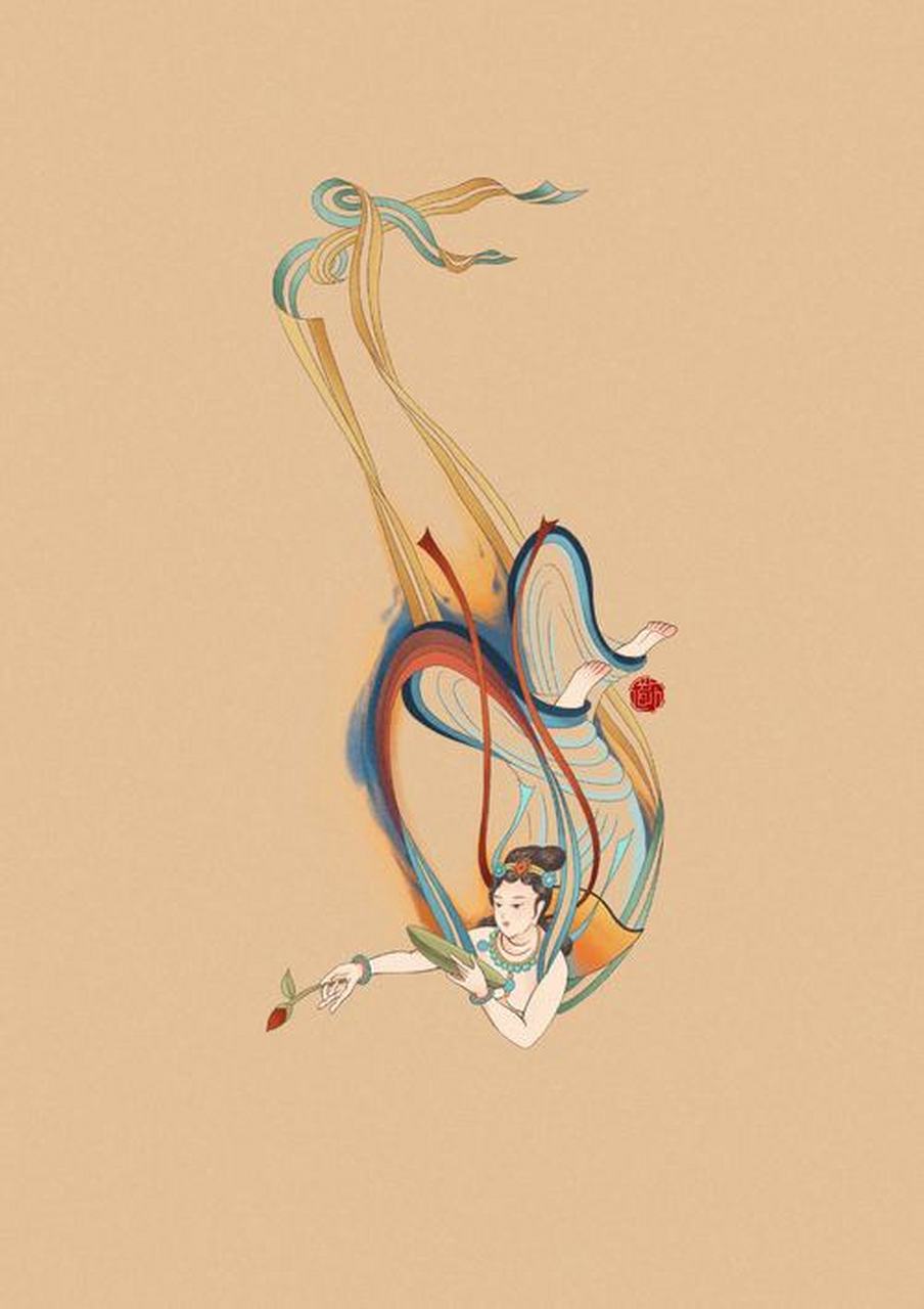 上联:飞天飞天舞 下联: 请赐教[作揖] (飞天:佛教壁画或石刻中的在