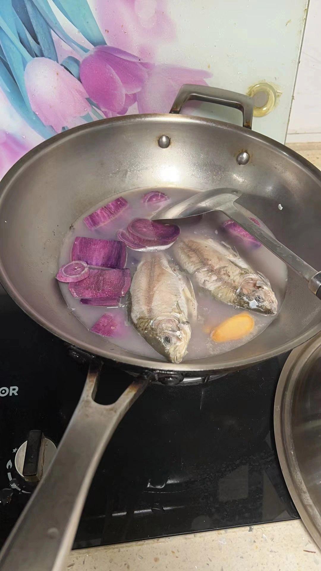 我就问老婆,这难道就是传说中的"紫薯鱼泥"啊?