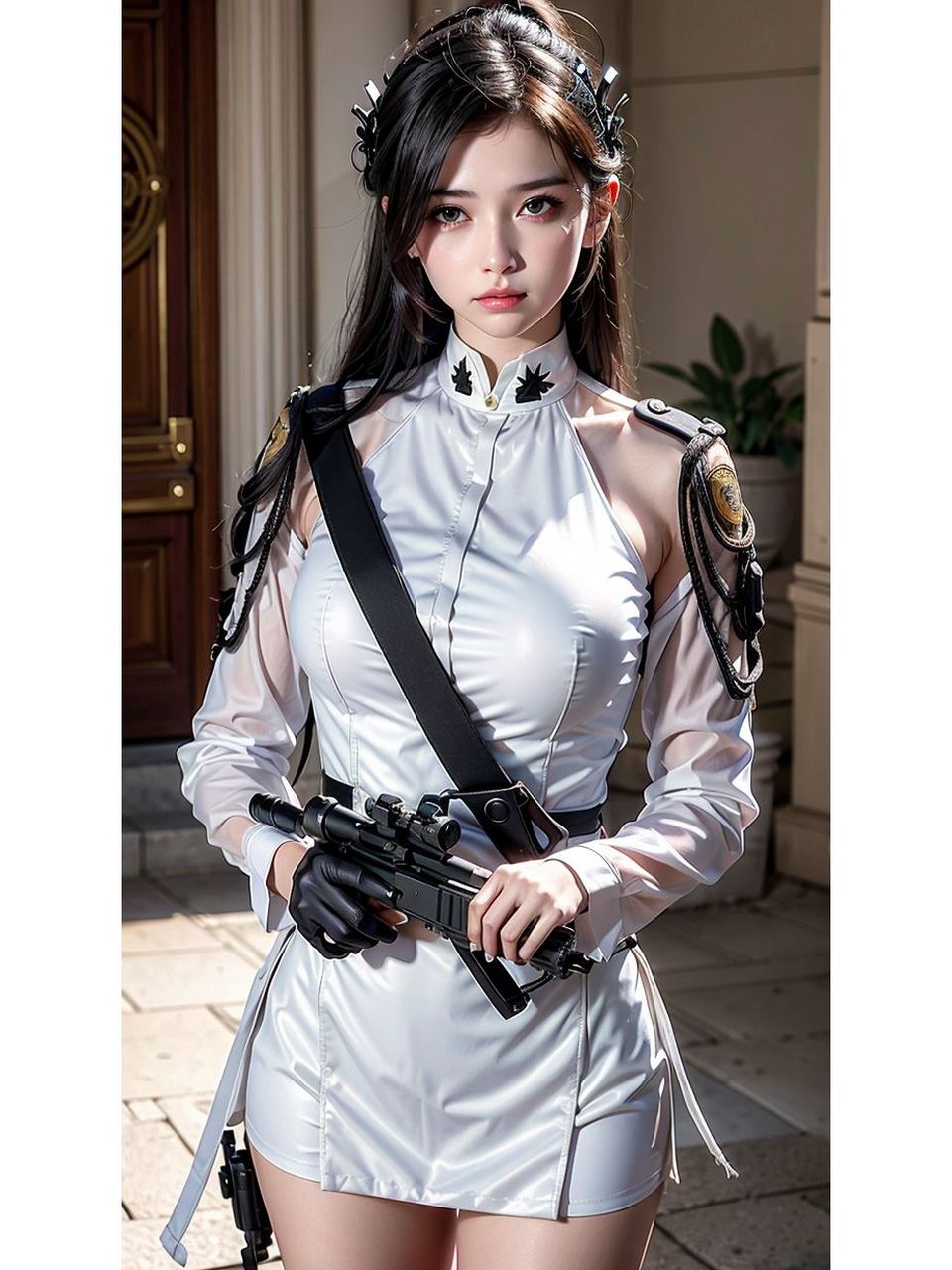 女生穿军装就是英姿飒爽#养眼美女