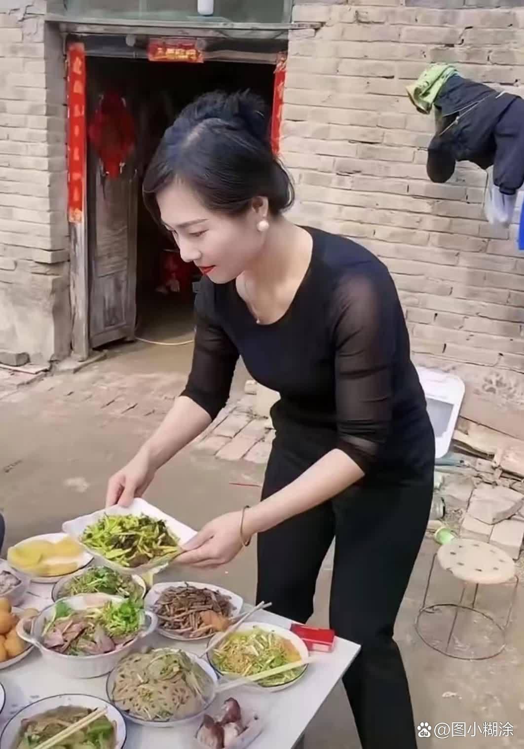 农村媳妇 做饭图片