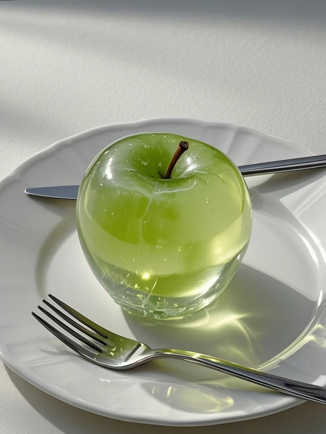 瞧瞧这青苹果,绿得透亮,那颜色简直绝了