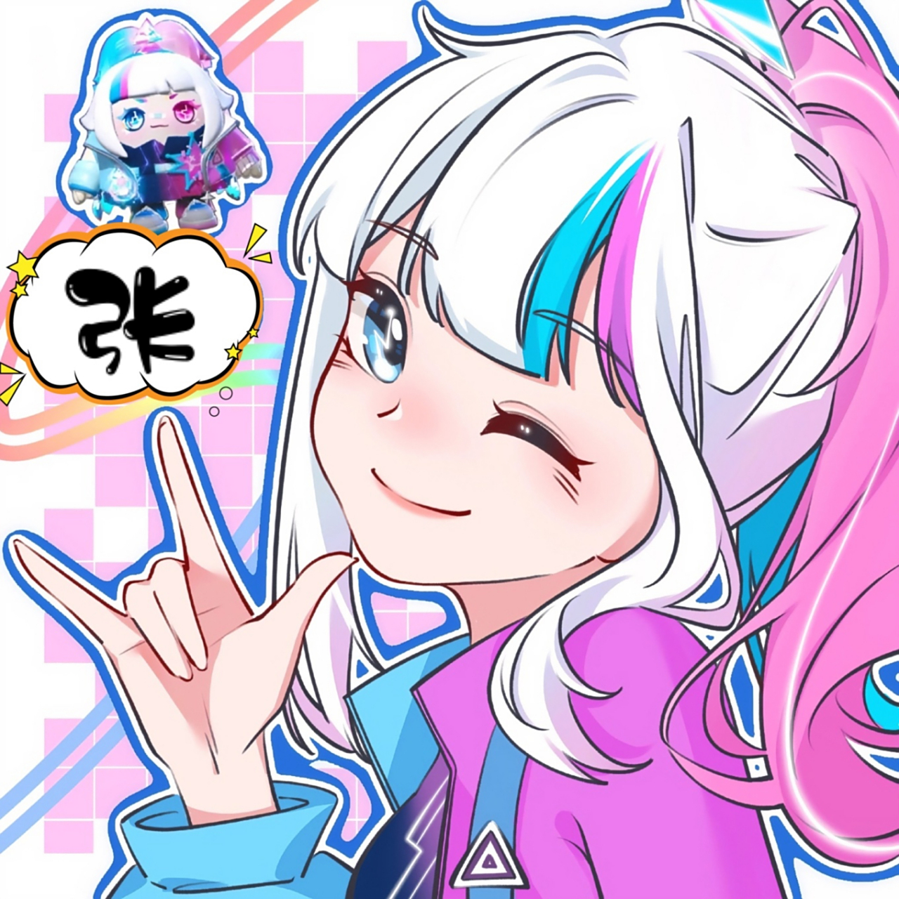 蛋仔拟人化姓氏头像(张)