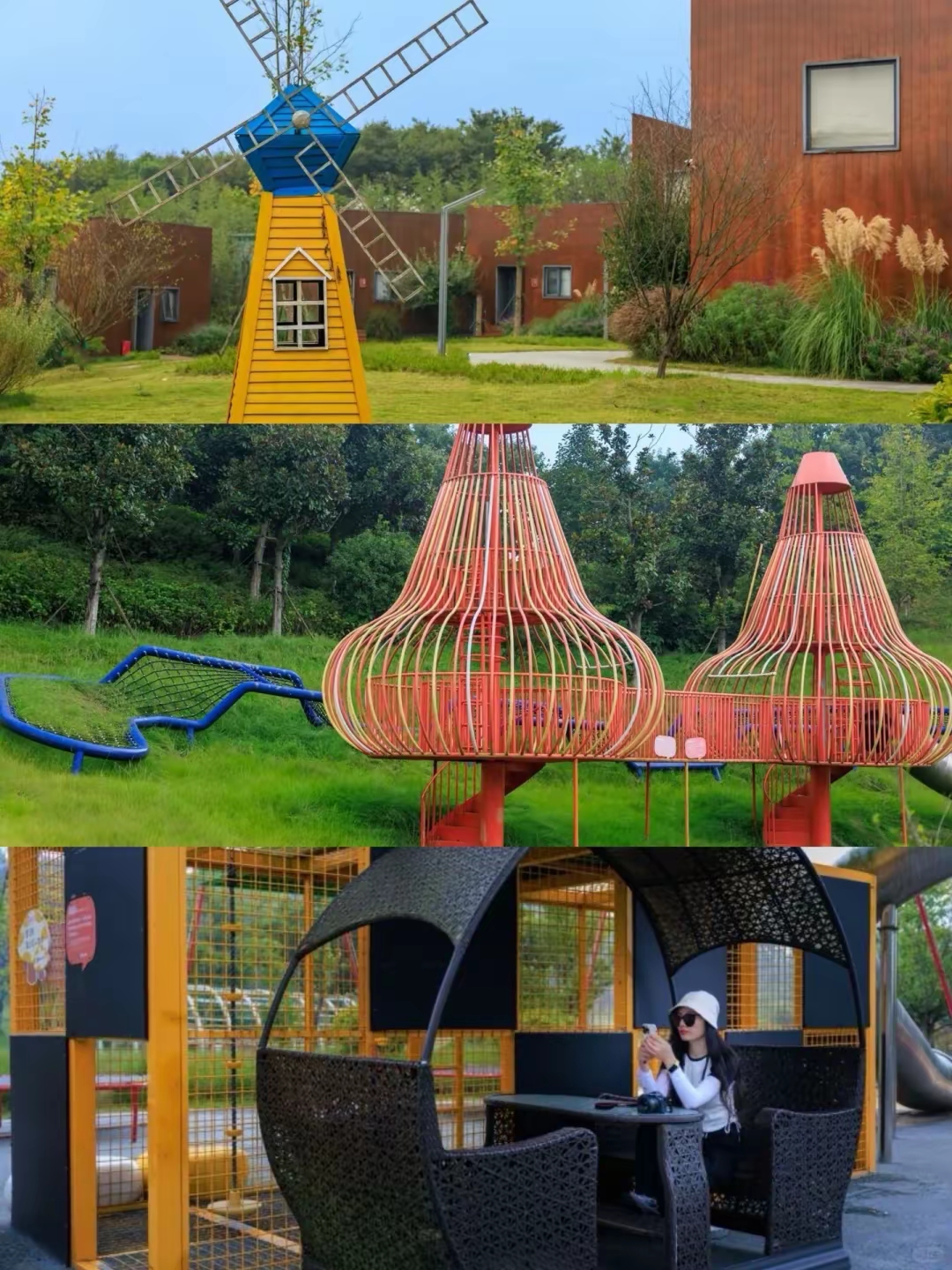 我这次我们住的钟鼓楼亲子乐园,村原生态,梯田