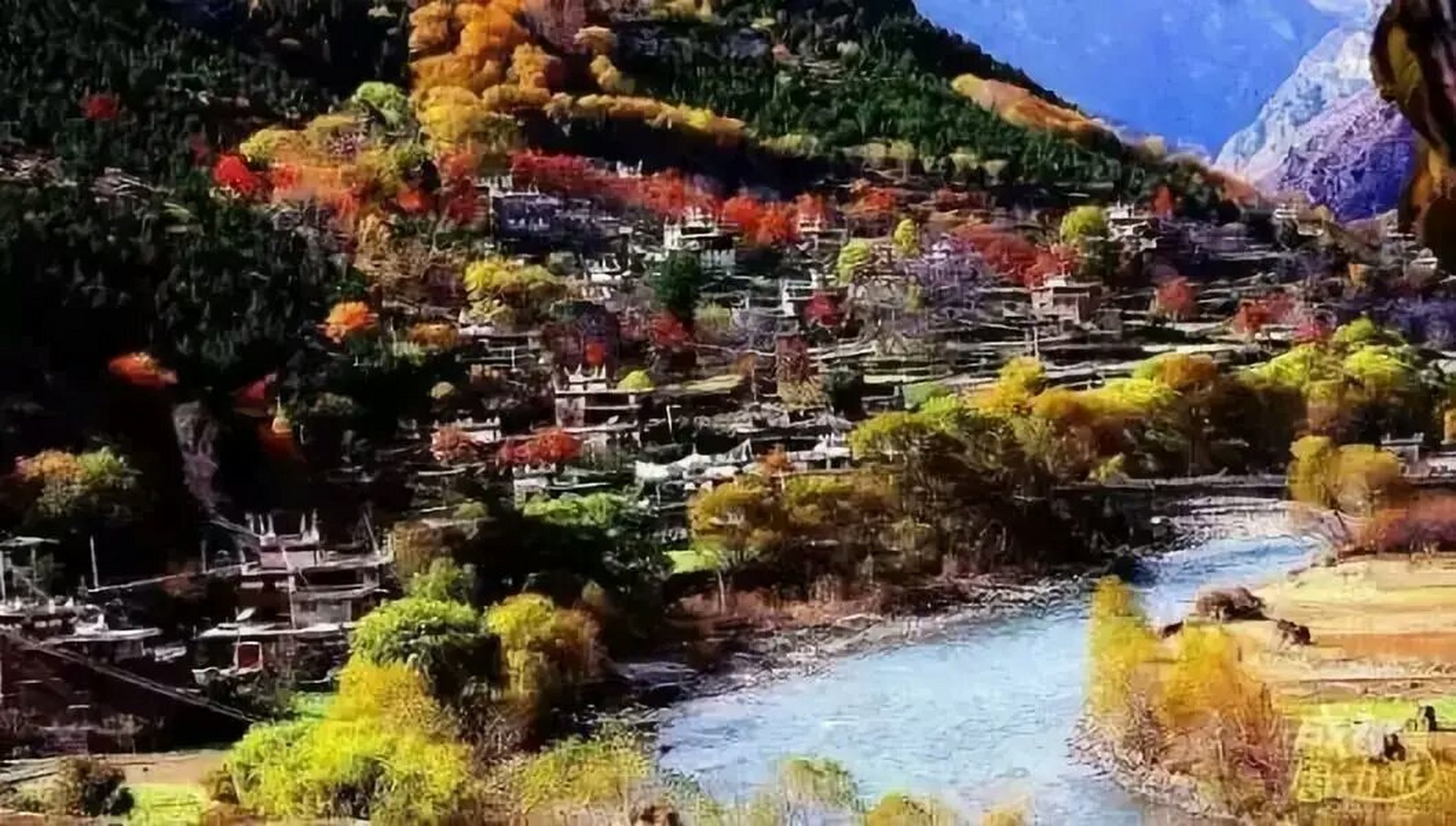 在2005年《中国国家地理》杂志组织的选美中国活动中,以甲居藏寨为