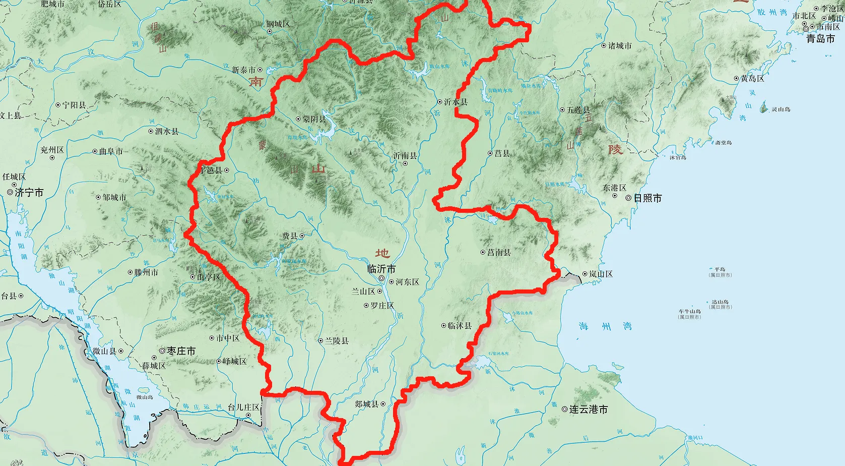 沂蒙山根据地地图图片