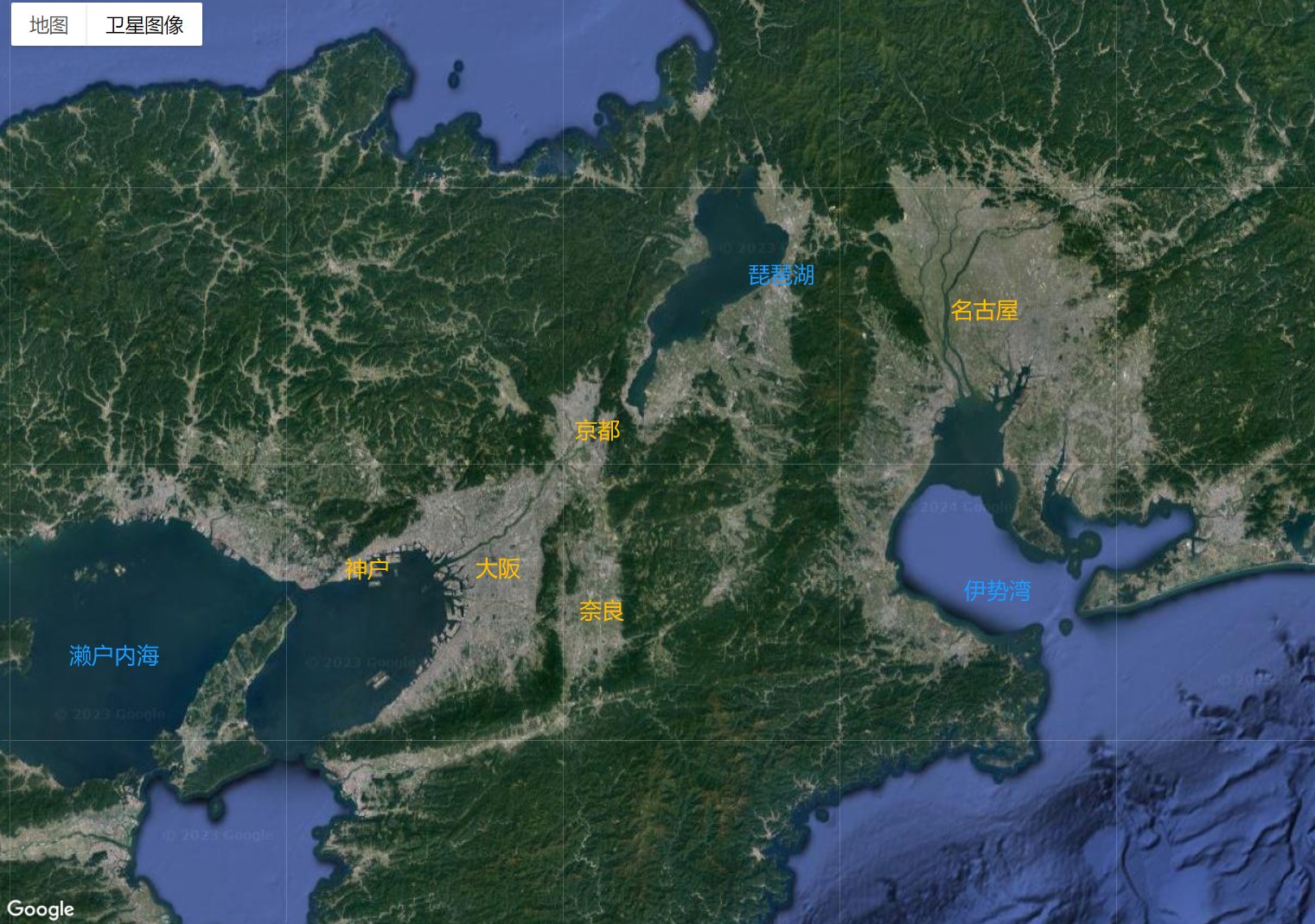 本州岛大阪和琵琶湖,名古屋浓尾平原那里明显有两道断裂带,北海道岛