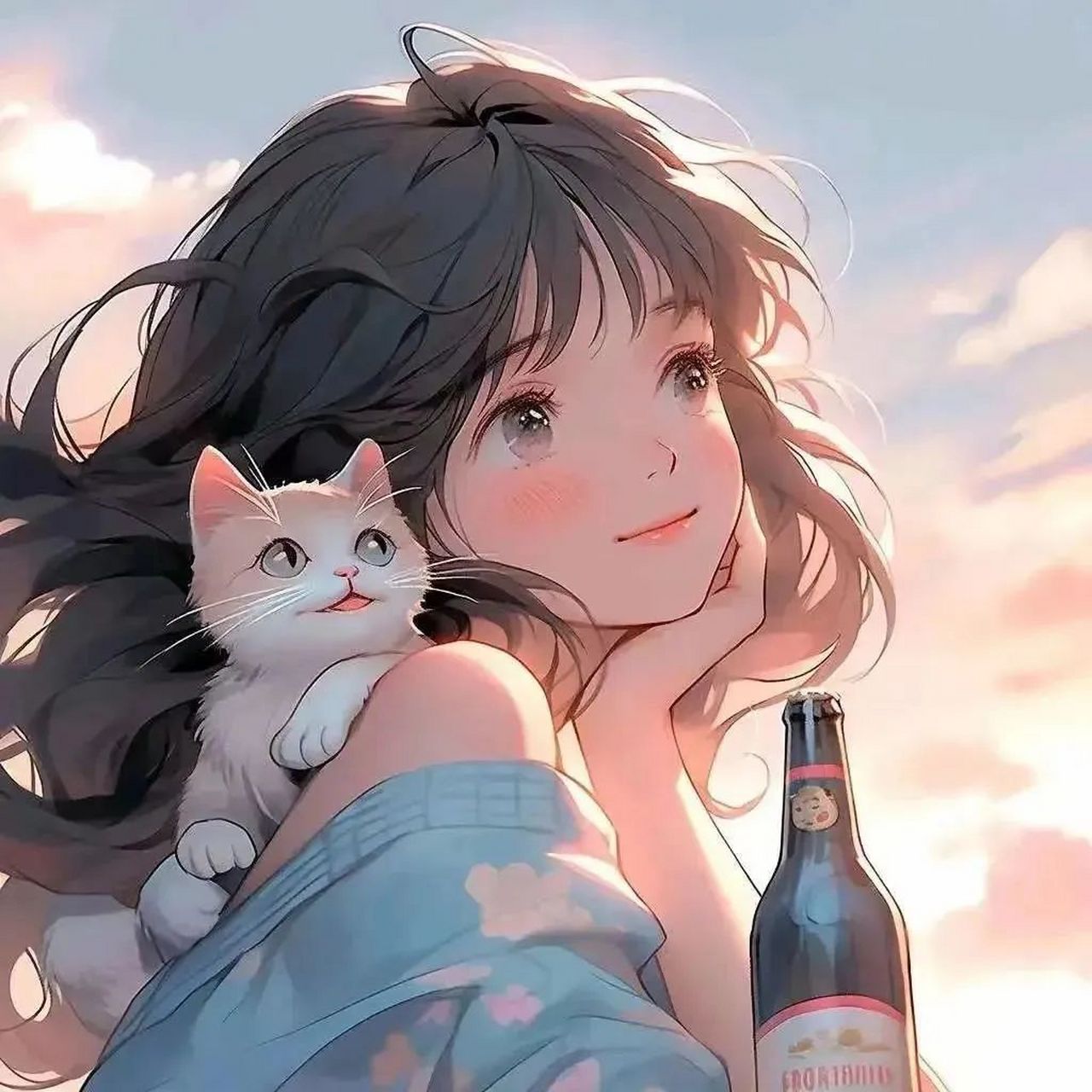 高质量头像【第3期】 好闺蜜当然要一起用唯美的头像啦[挤眼]#孤独