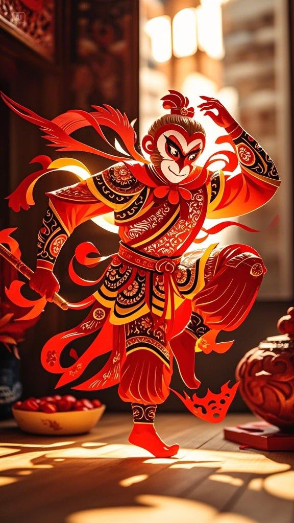 剪纸悟空