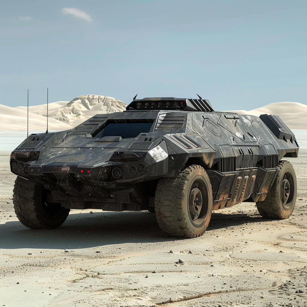 ai科幻装甲车