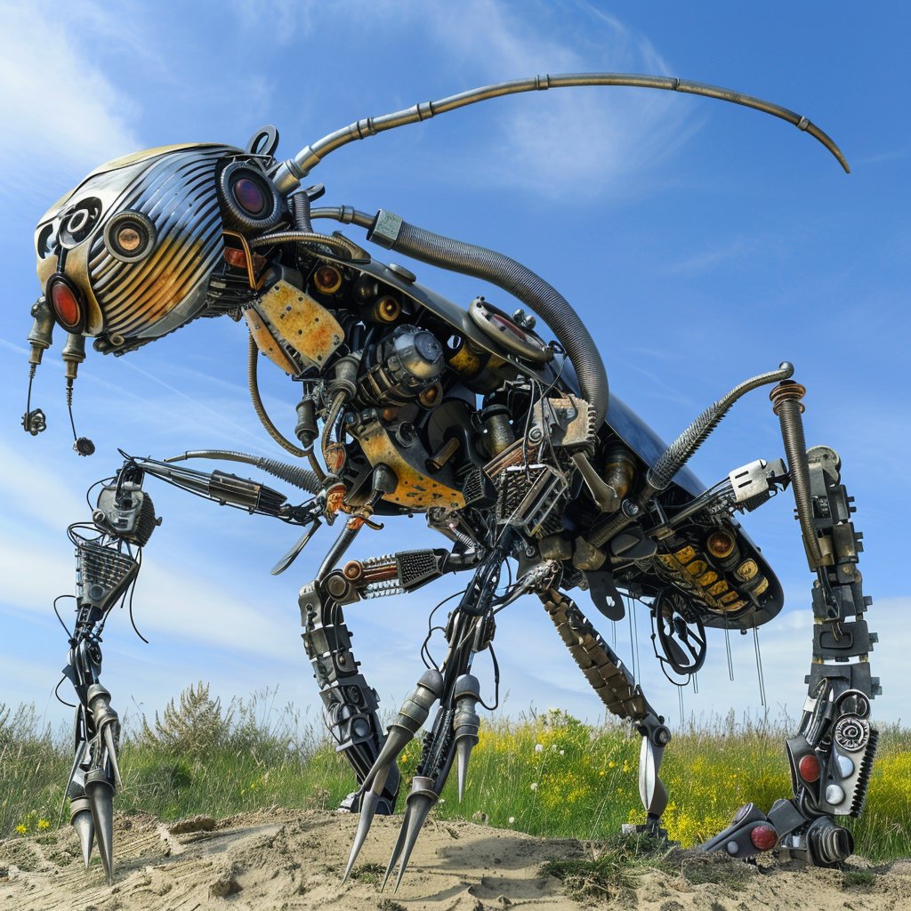 ai蒸汽朋克机械昆虫
