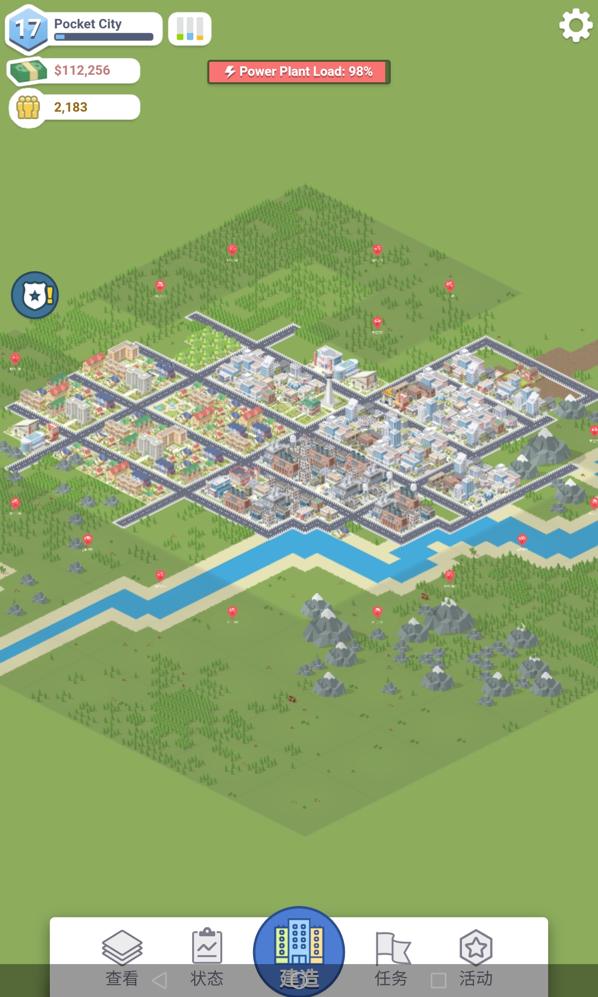 口袋城市pocketcity存档展示 地标,娱乐,服务等建筑一应俱全