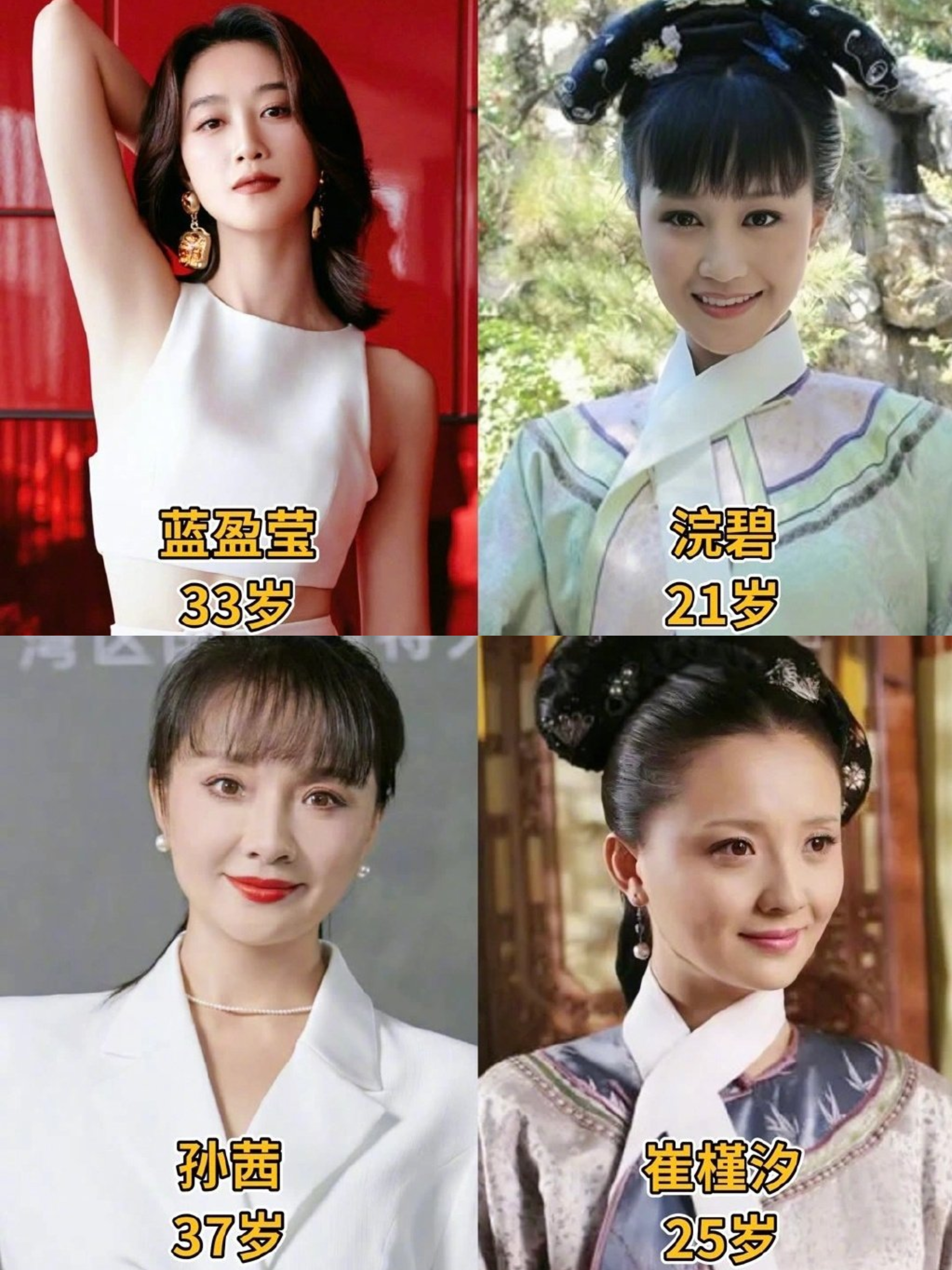 甄嬛传女明星演员表图片