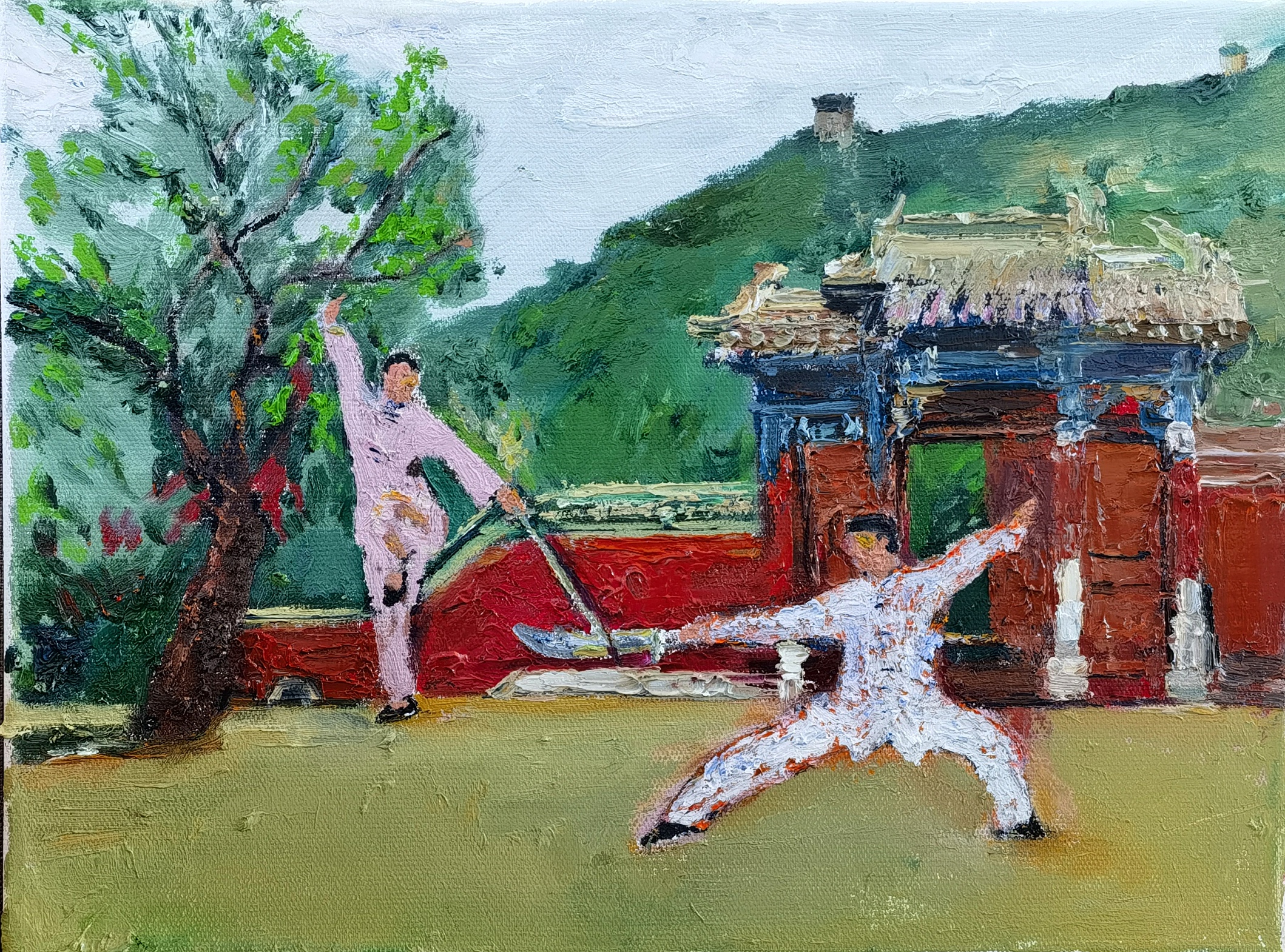 □沙学周(封面油画作者:沙学周)  "天高亦有