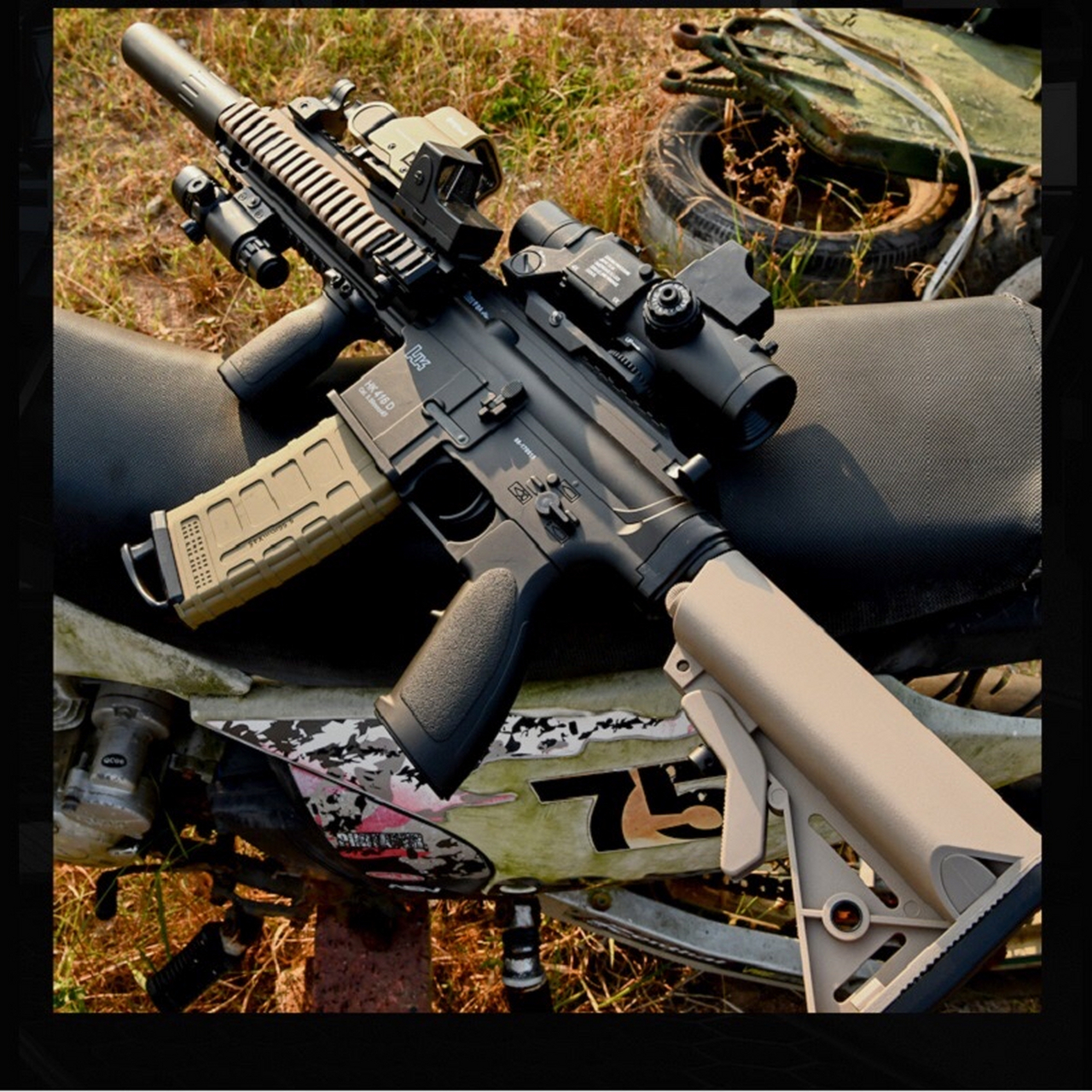 m416步枪源于德国工程师对枪械制造的悠久传统和对枪械性能的追求.