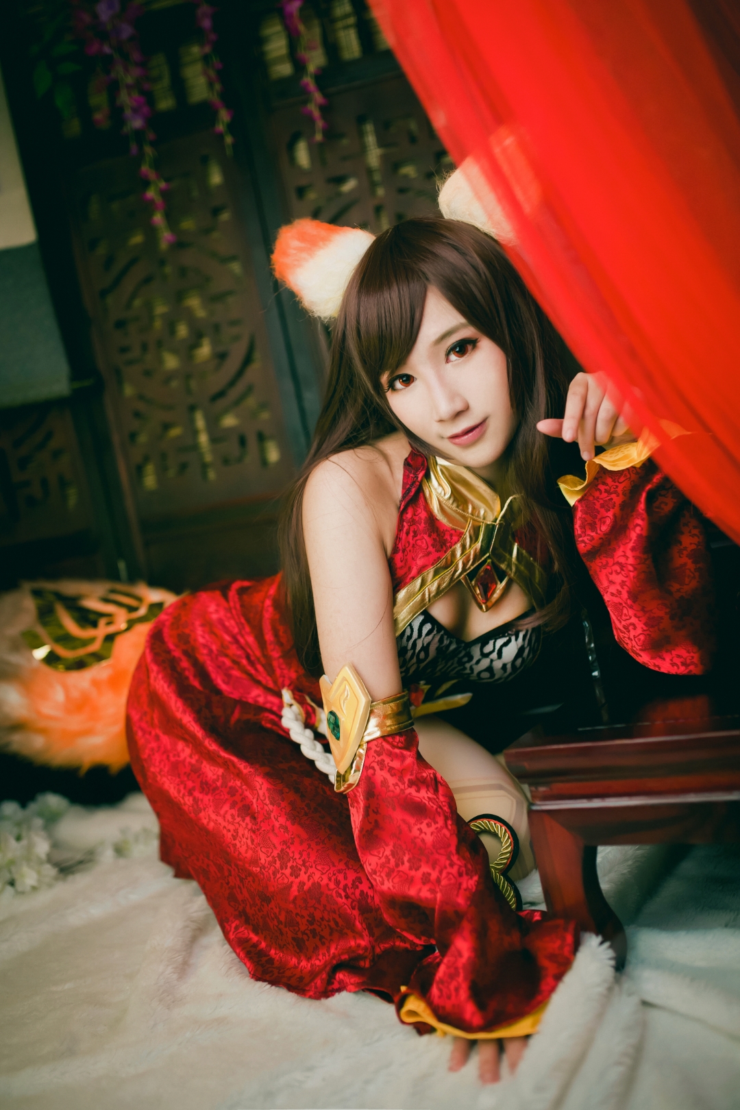 王者荣耀少女阿狸妲己cosplay申请出战.该办正事了哦.