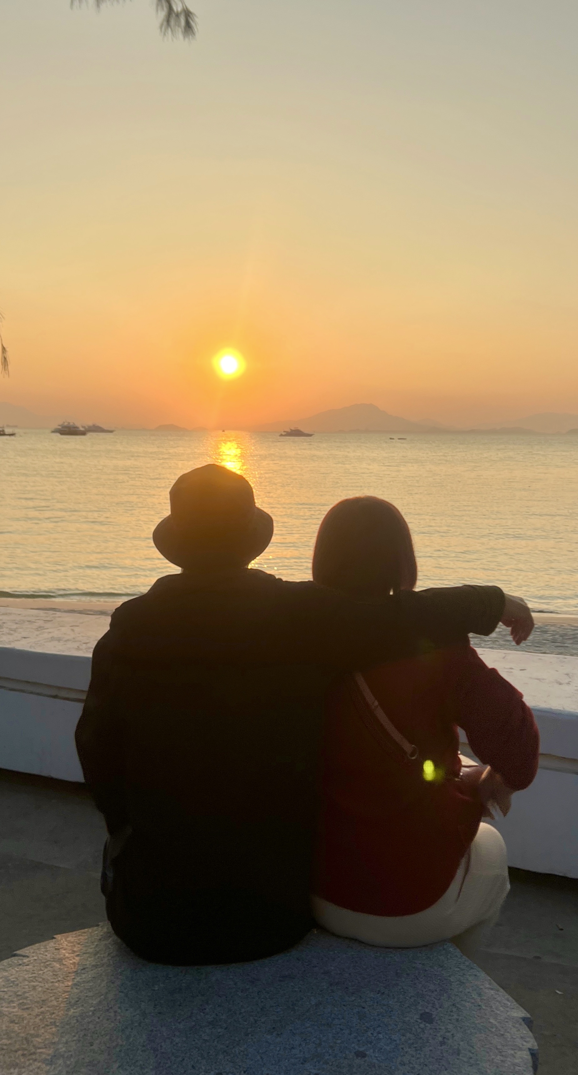 我和夕阳有个约会海海图片