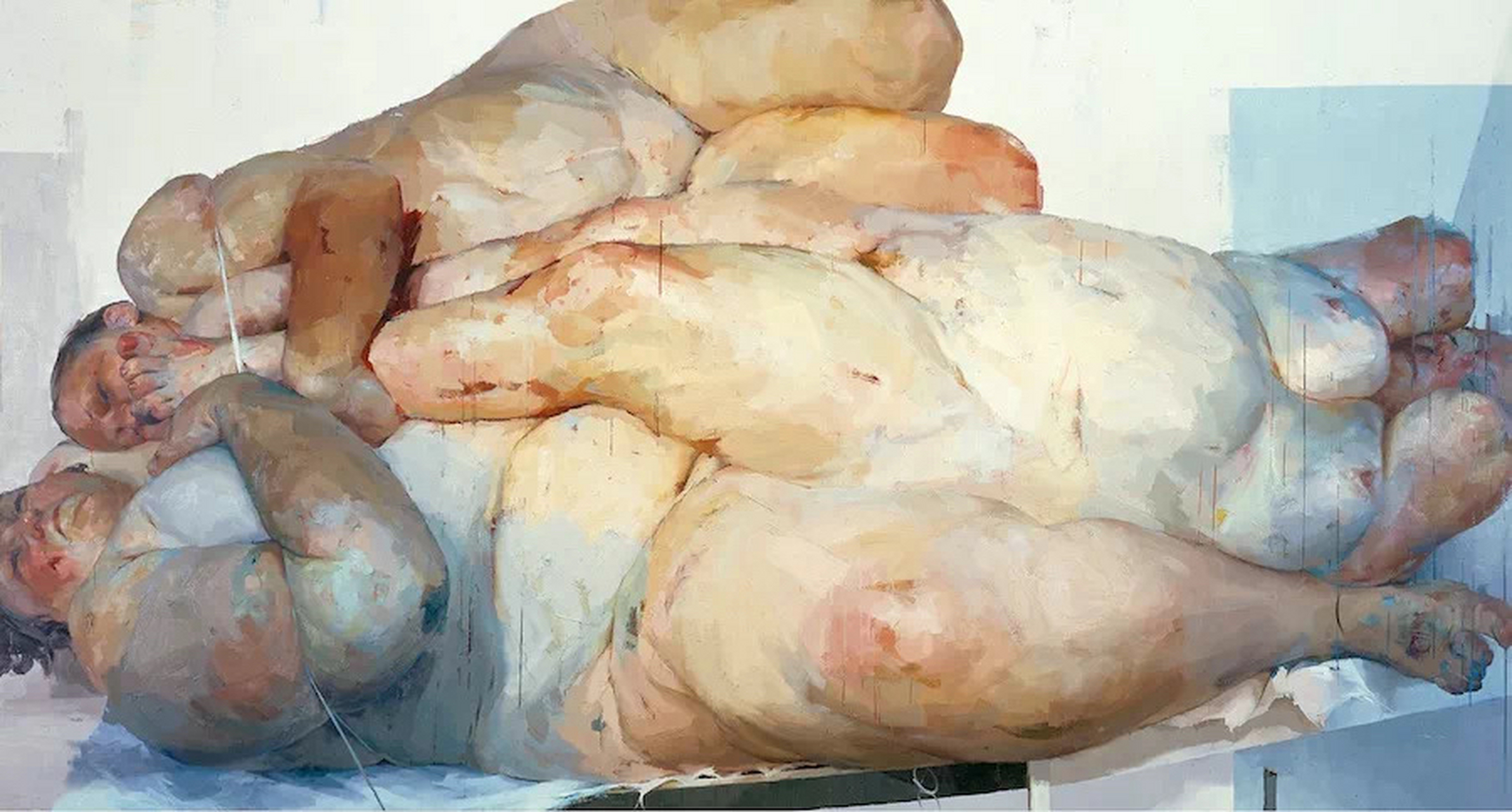 全世界最贵70后女绘画艺术家珍妮 · 萨维尔(jenny saville)油画作品