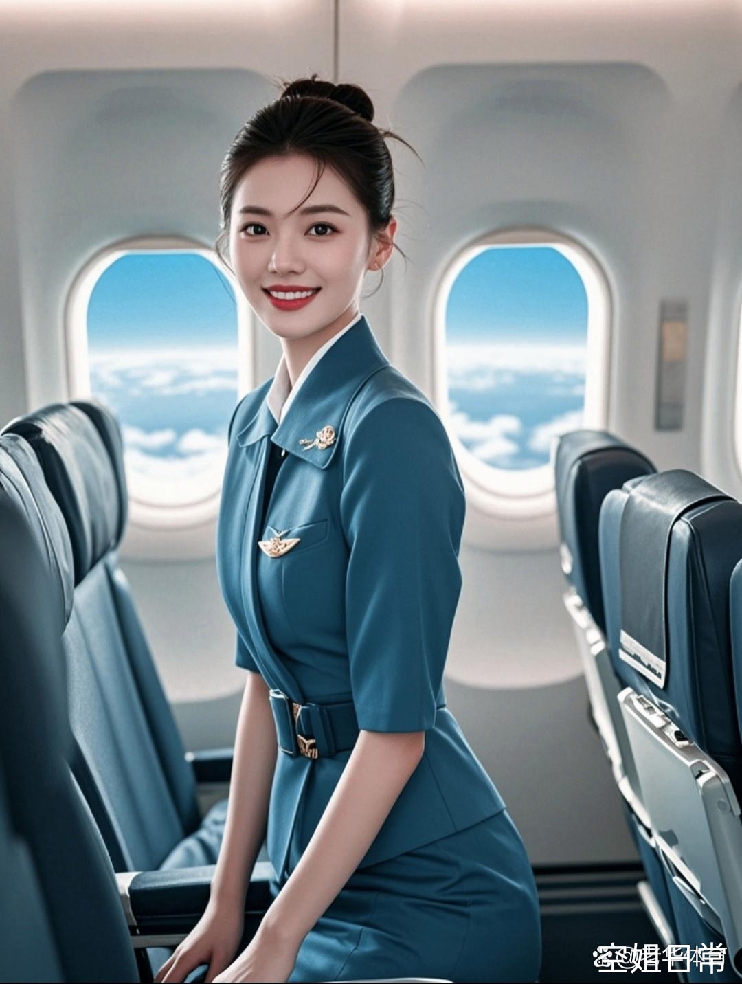 时尚美女机长,美女空姐日常,与你远航