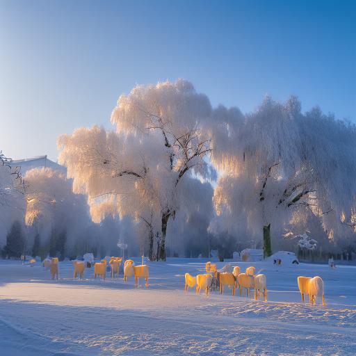 白桦林雪景·冬日童话世界
