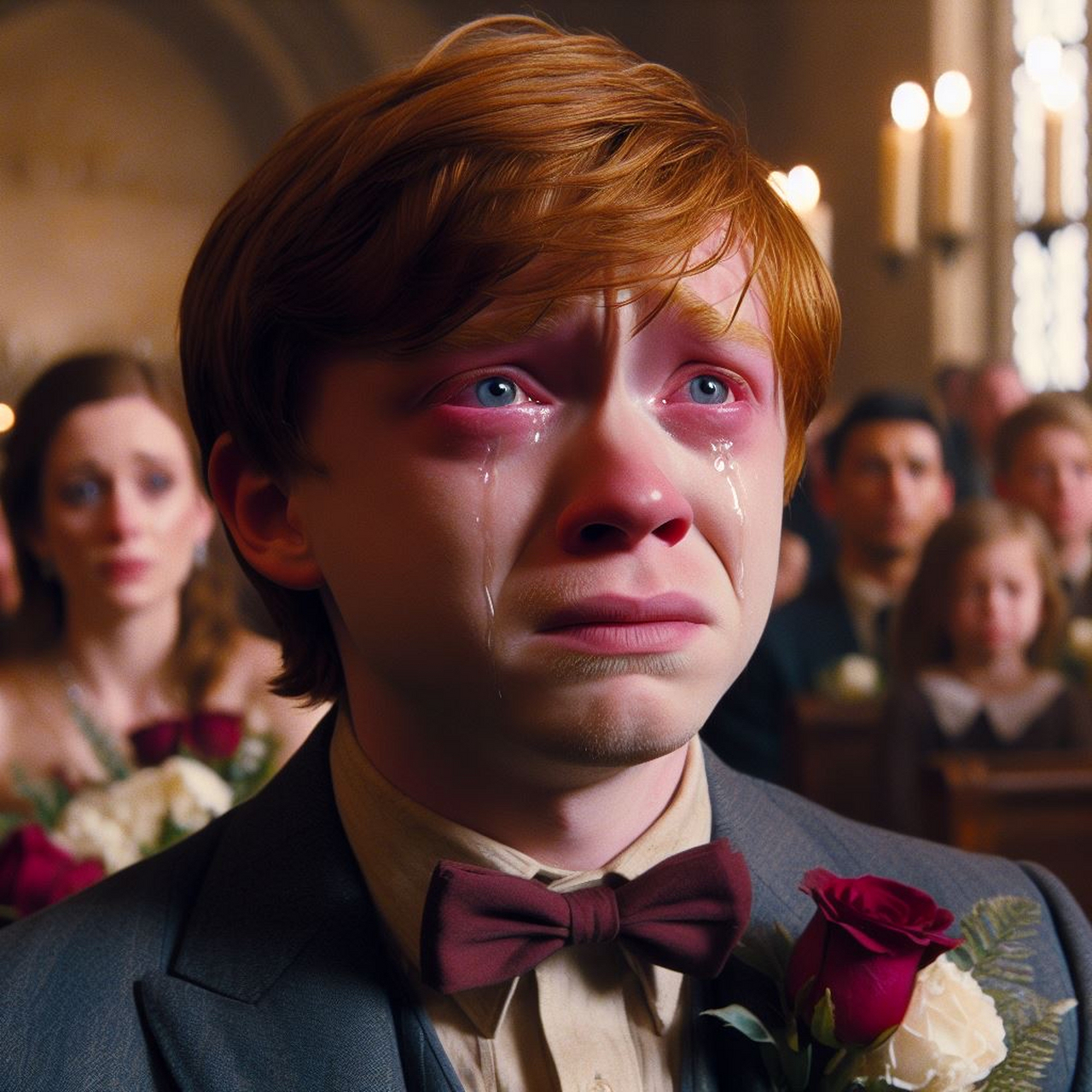 如果赫敏娶了伏地魔,知道了真相的罗恩眼泪掉下来[泪奔]