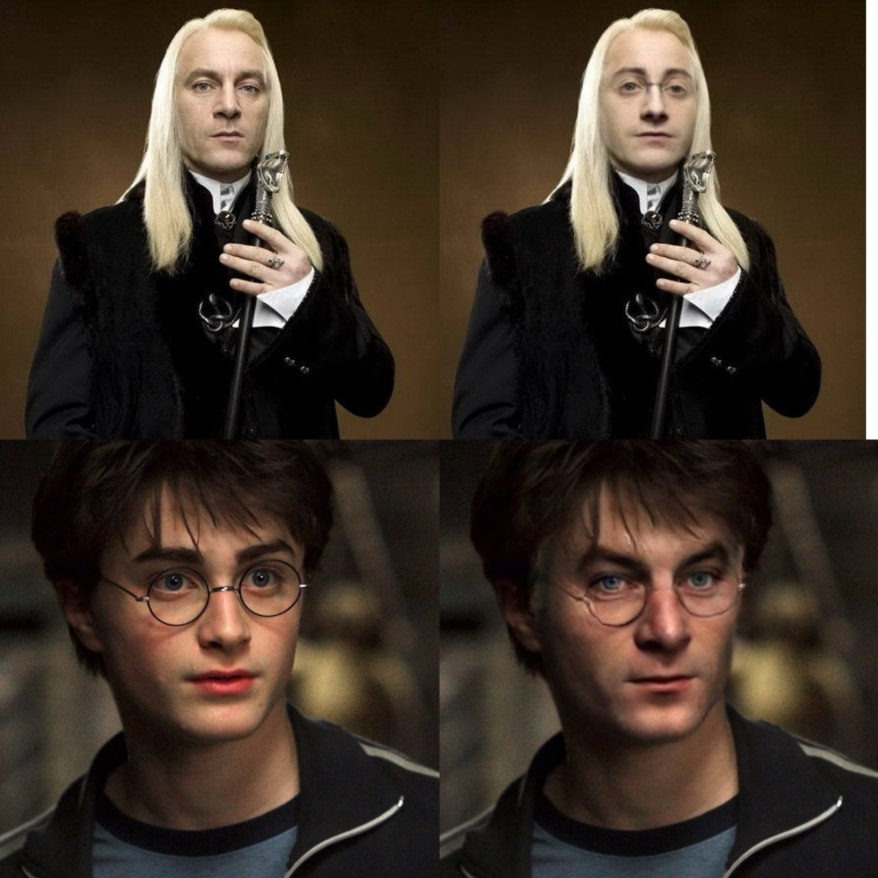 如果哈利波特与卢修斯马尔福换脸