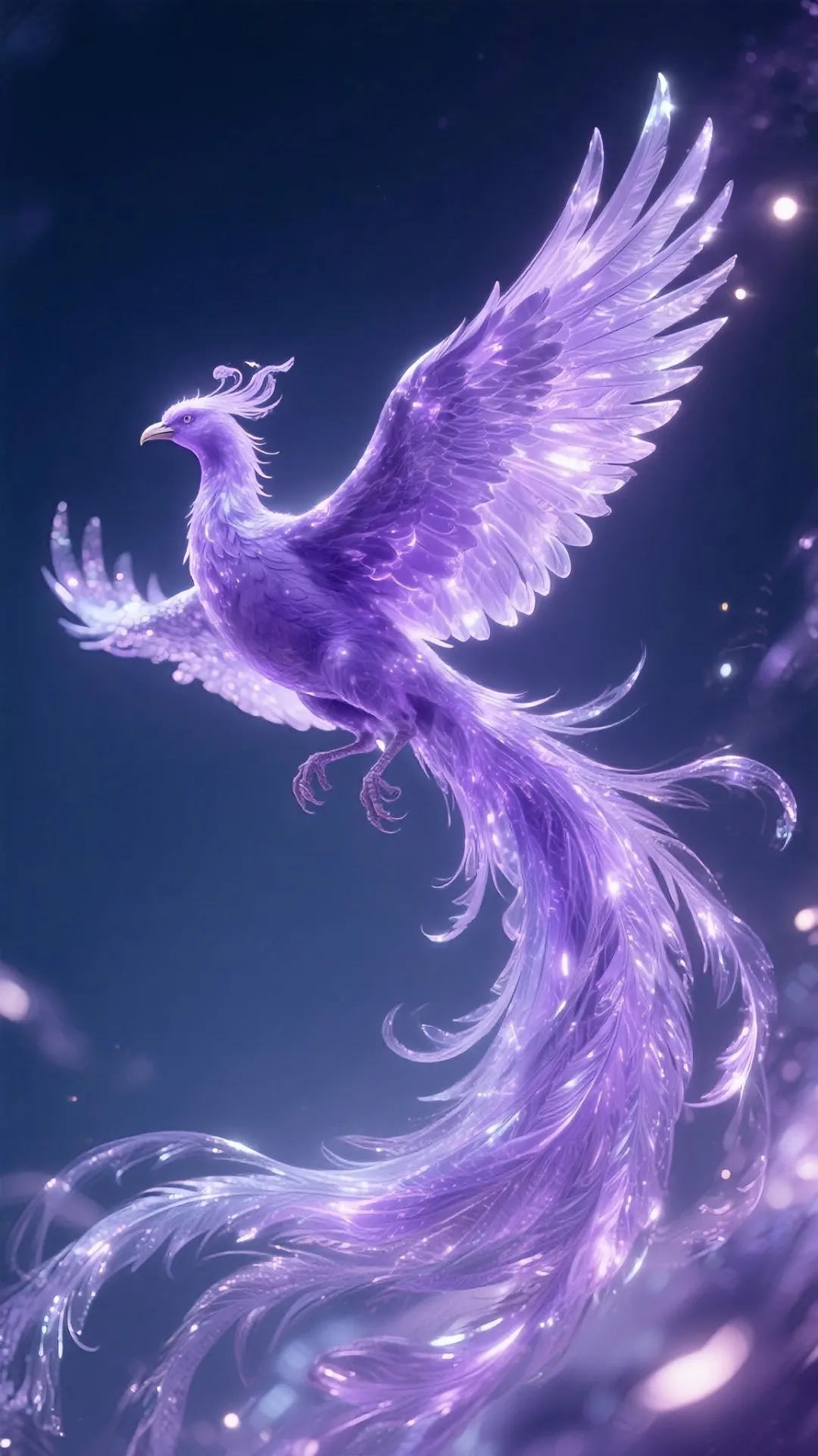 哇,这只冰凤在雪山上空翱翔,美得让人屏息!