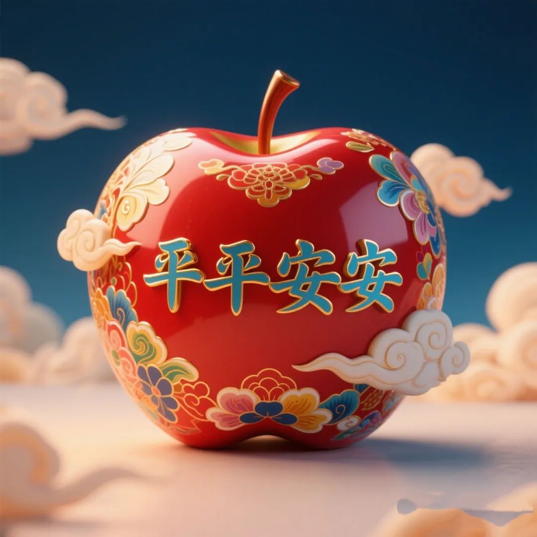 红彤彤的,上面还有漂亮的图案和汉字,感觉它就像在祝福我们平平安安一