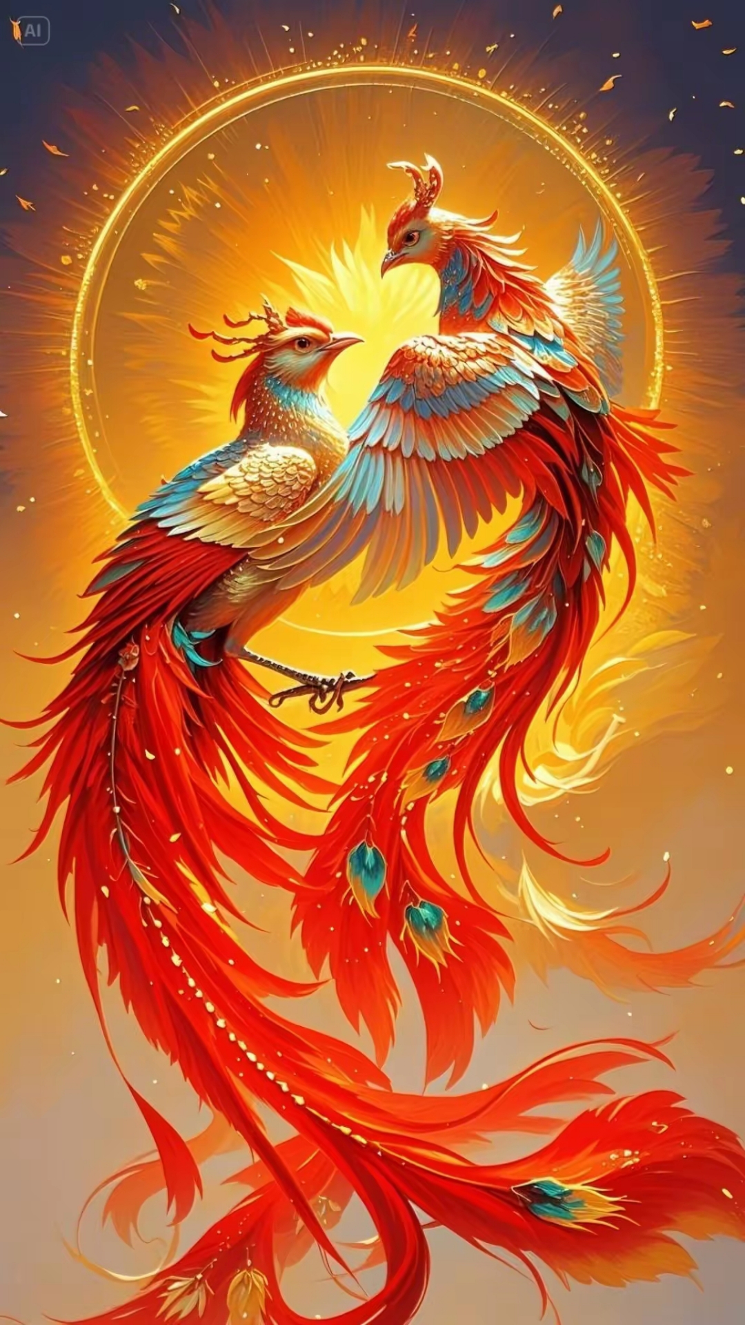 这 up 主画的凤凰也太美了吧!