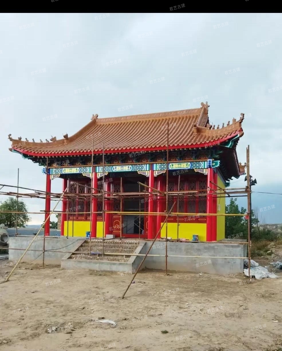 山西仿古小型家祠的施工样式,充分融合了传统与现代的设计理念
