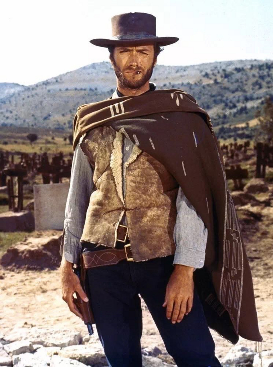 伊斯特伍德,已经90多岁了,真是位帅了一辈子的"老牛仔".