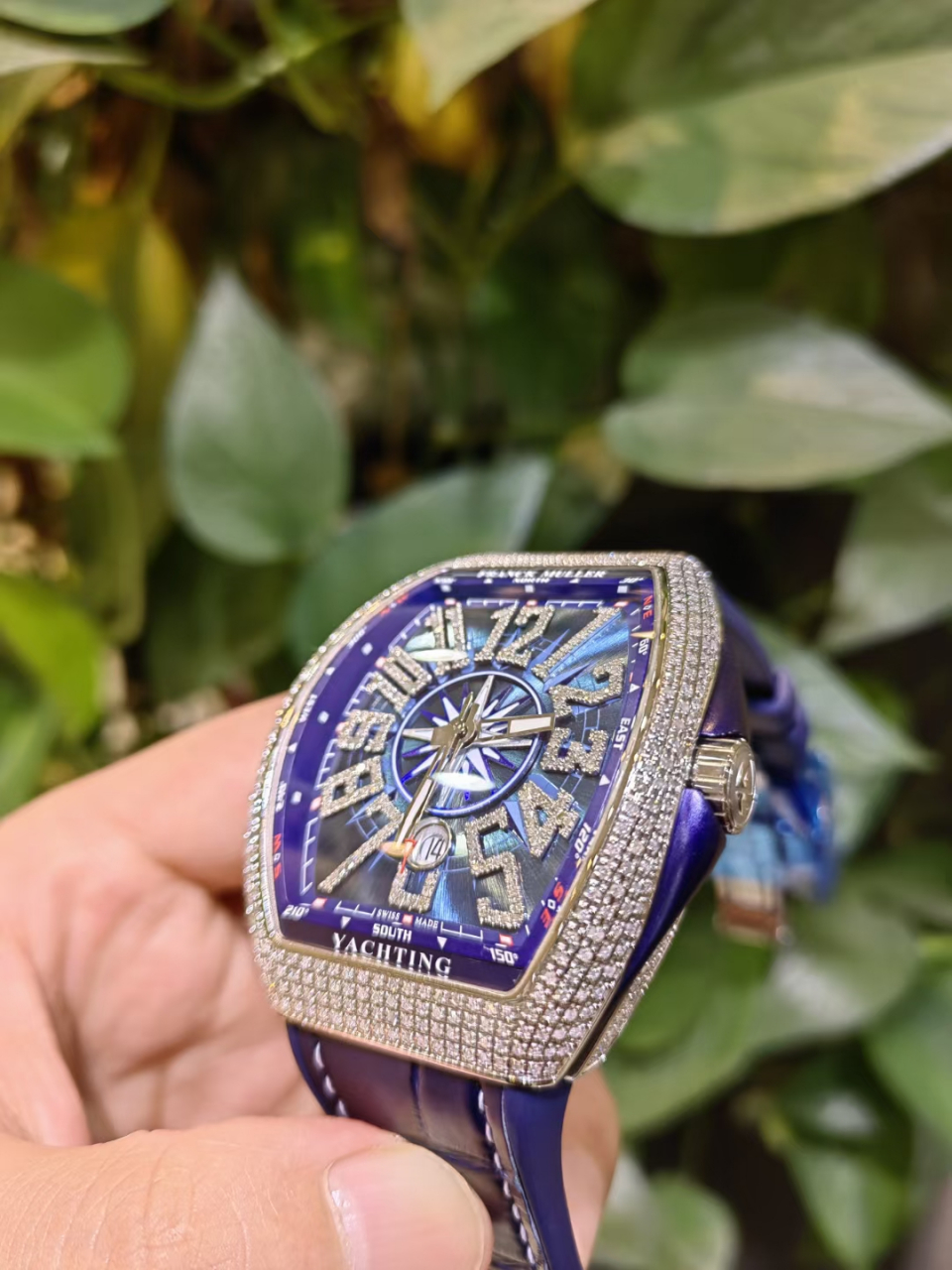 刚到全新未使用法穆兰v45游艇男士机械腕表 超级大热门款 颜值爆表