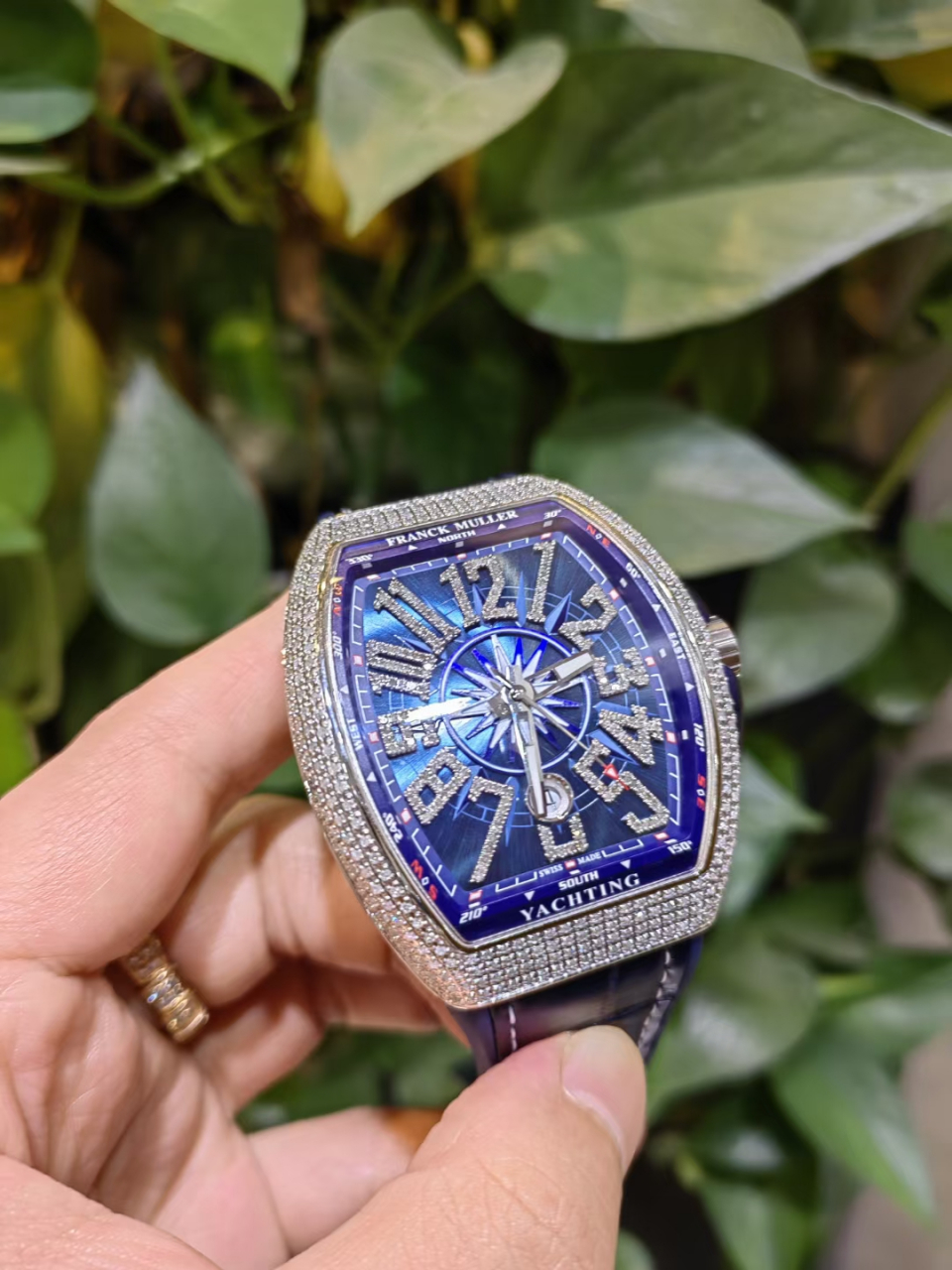 刚到全新未使用法穆兰v45游艇男士机械腕表 超级大热门款 颜值爆表
