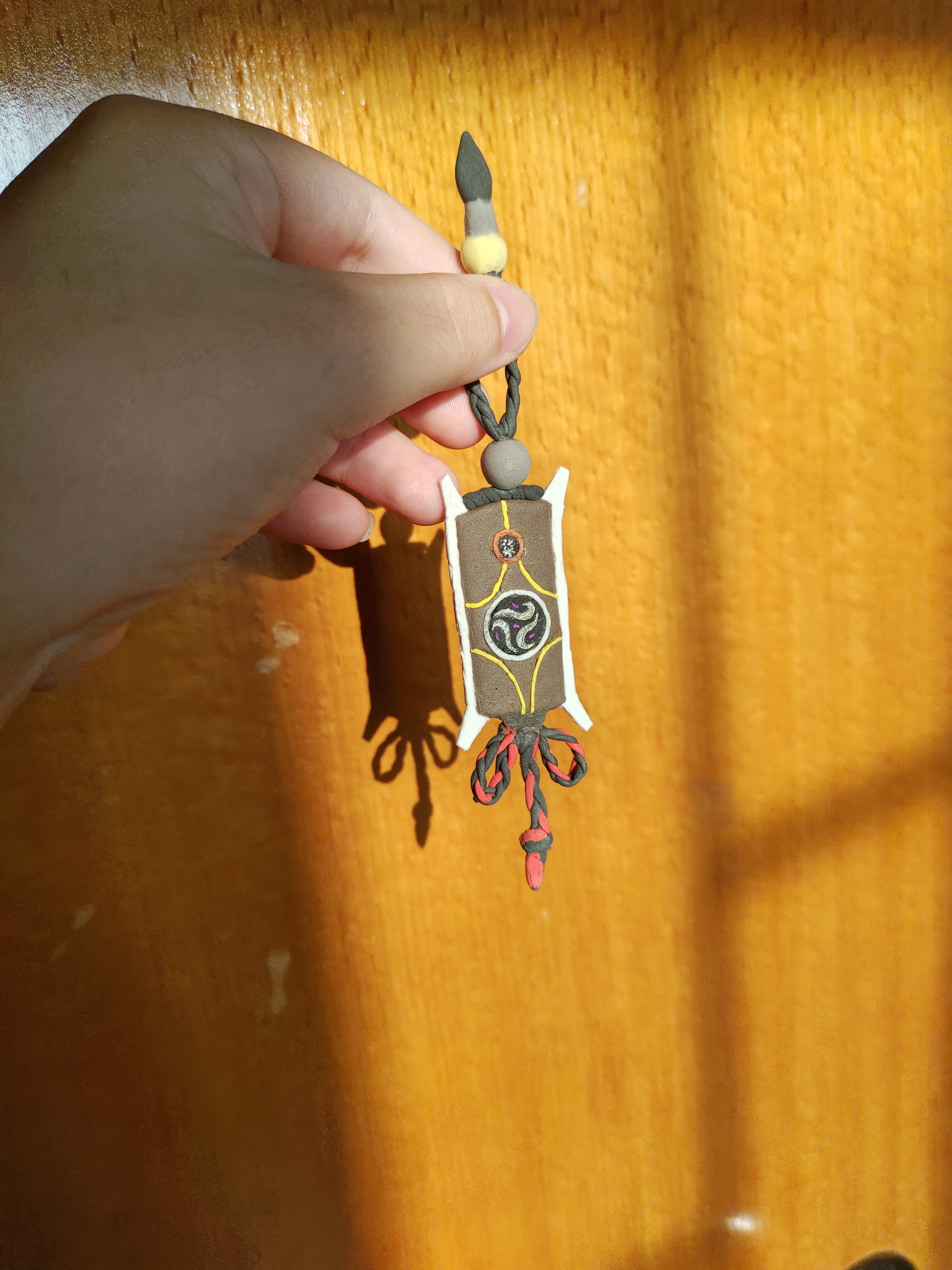 刺客伍六七# #手工# 耗时一周,粘土伍六七刺客令牌