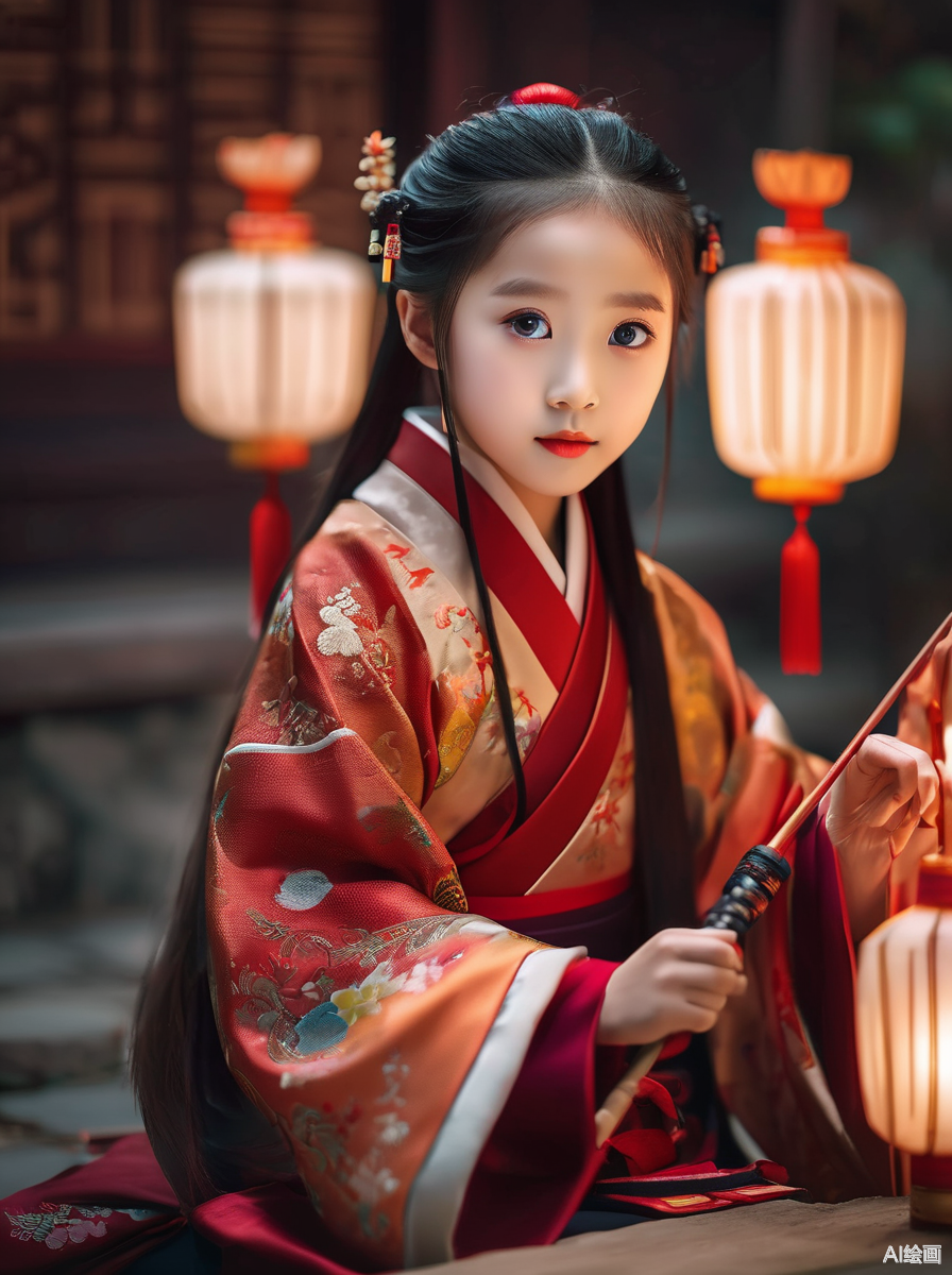 每日发文打卡计划# 汉服小女孩,太可爱了!