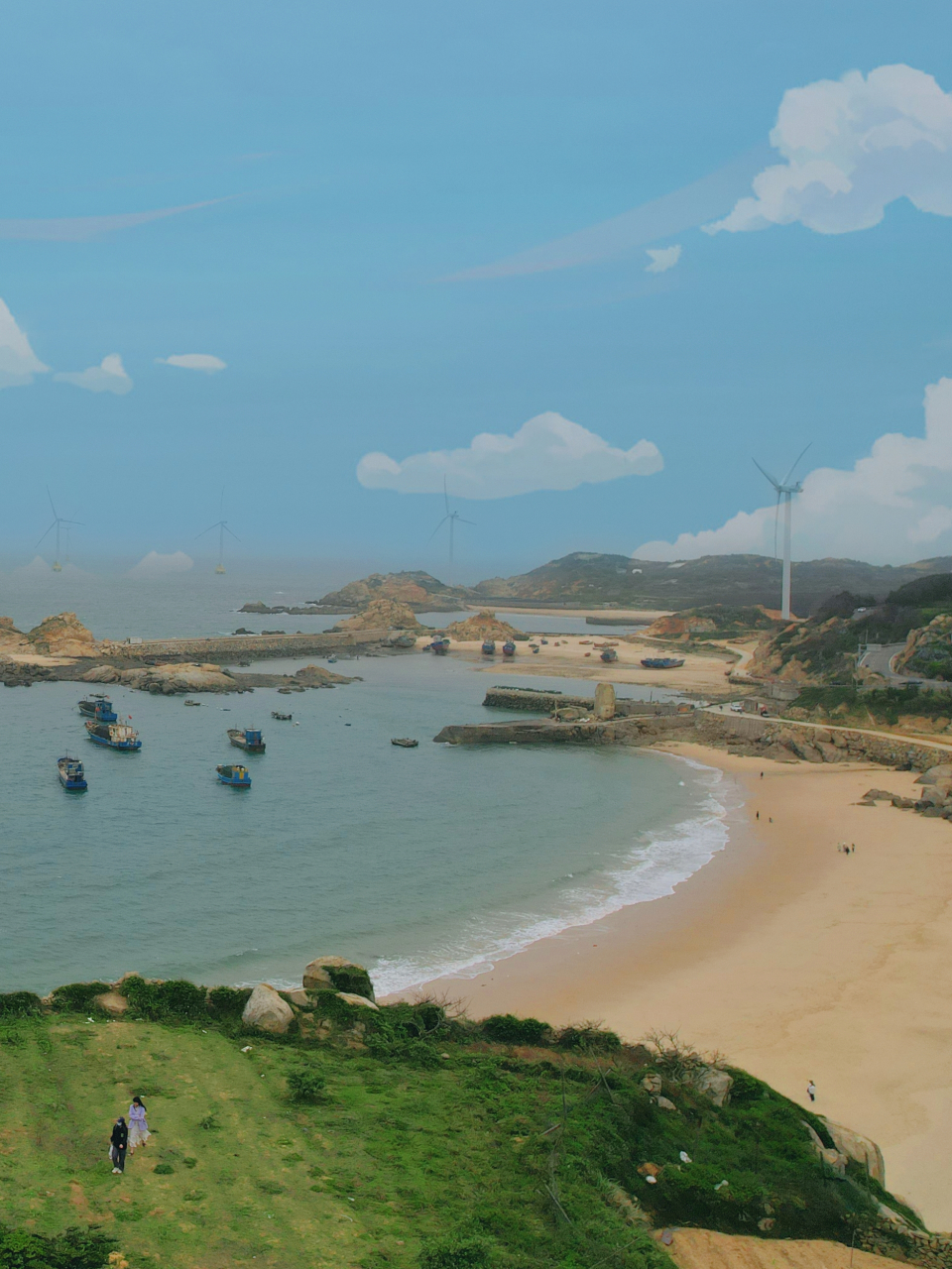 平潭北部生态廊道是我最喜欢的环岛游景点之一,这里有美丽的沙滩,有