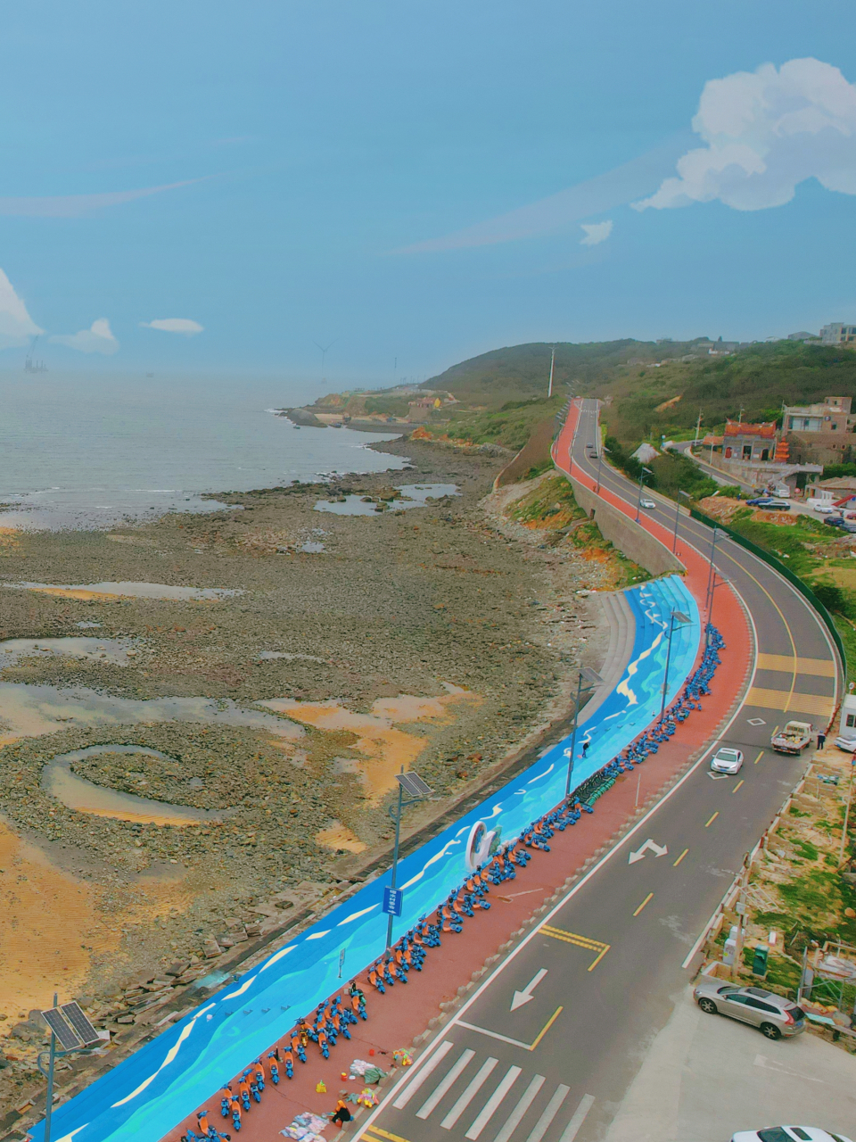 这次来到长江澳风车田,这里是平潭三大海滨沙滩之一,沙质细腻,海水