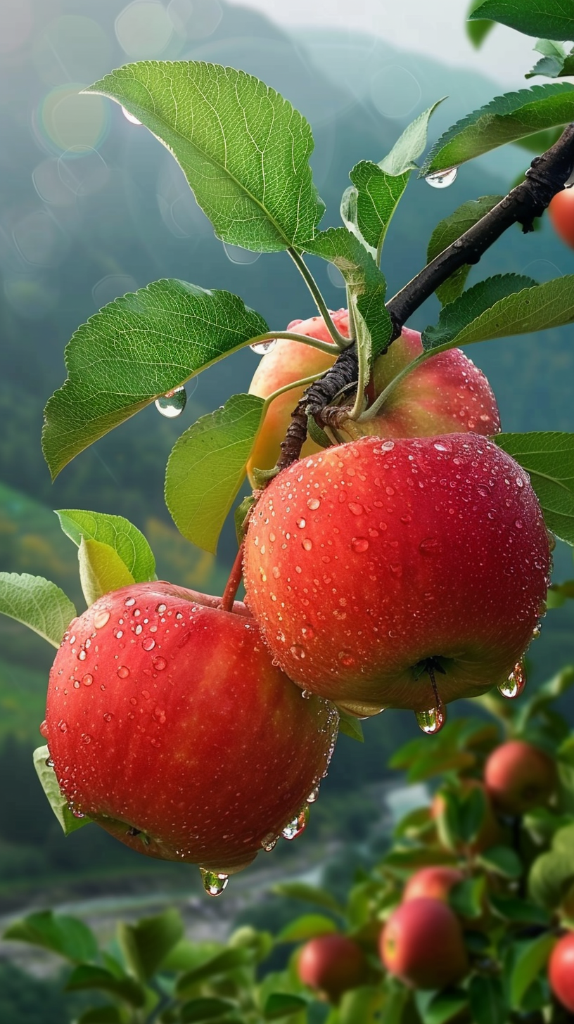 每天一个健康冷知识#  雨中红苹果,清新又水灵,分享这一刻的雨润刑痧