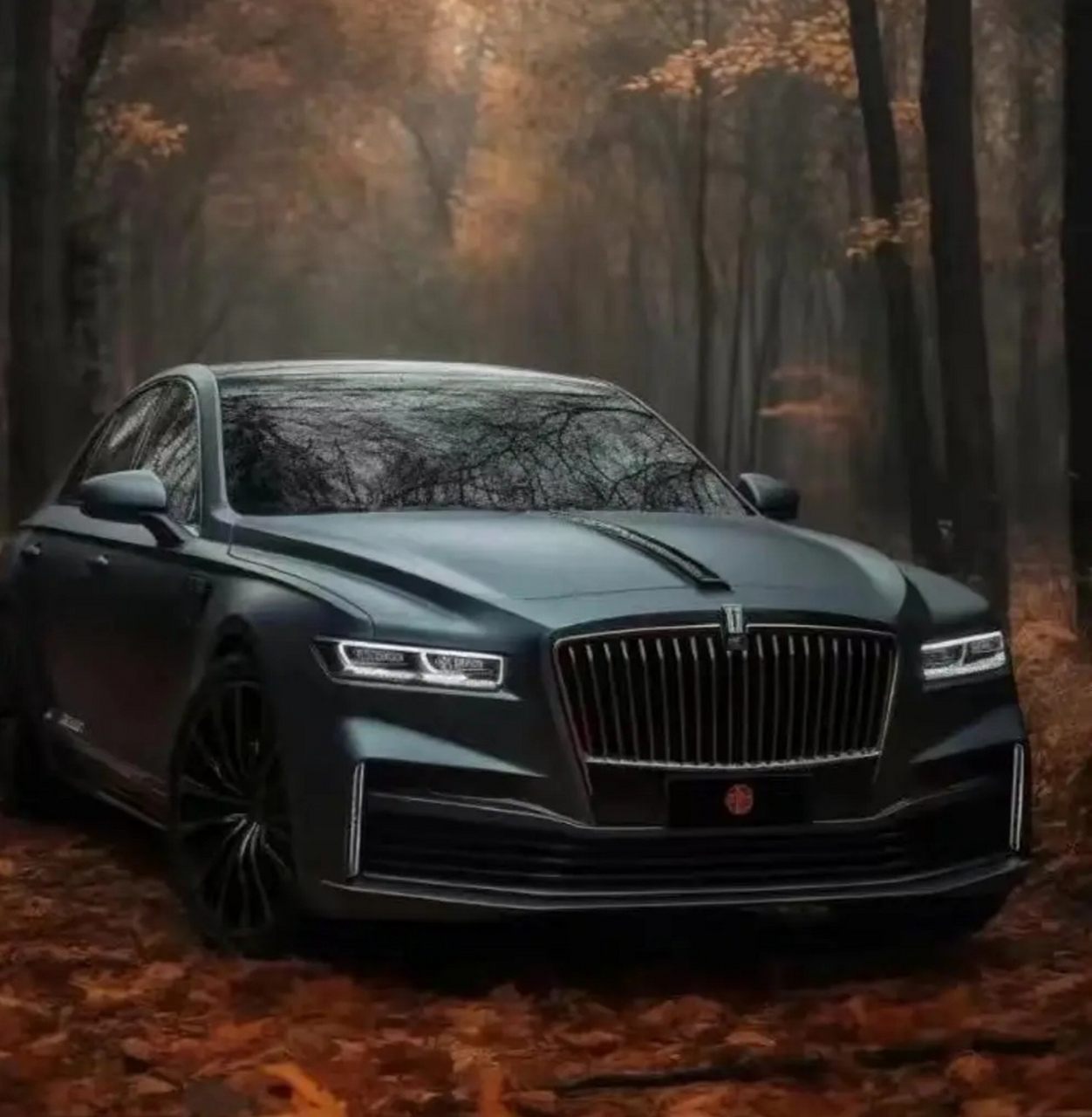 新一代红旗h9渲染图曝光,据说搭载3.0t 8at!