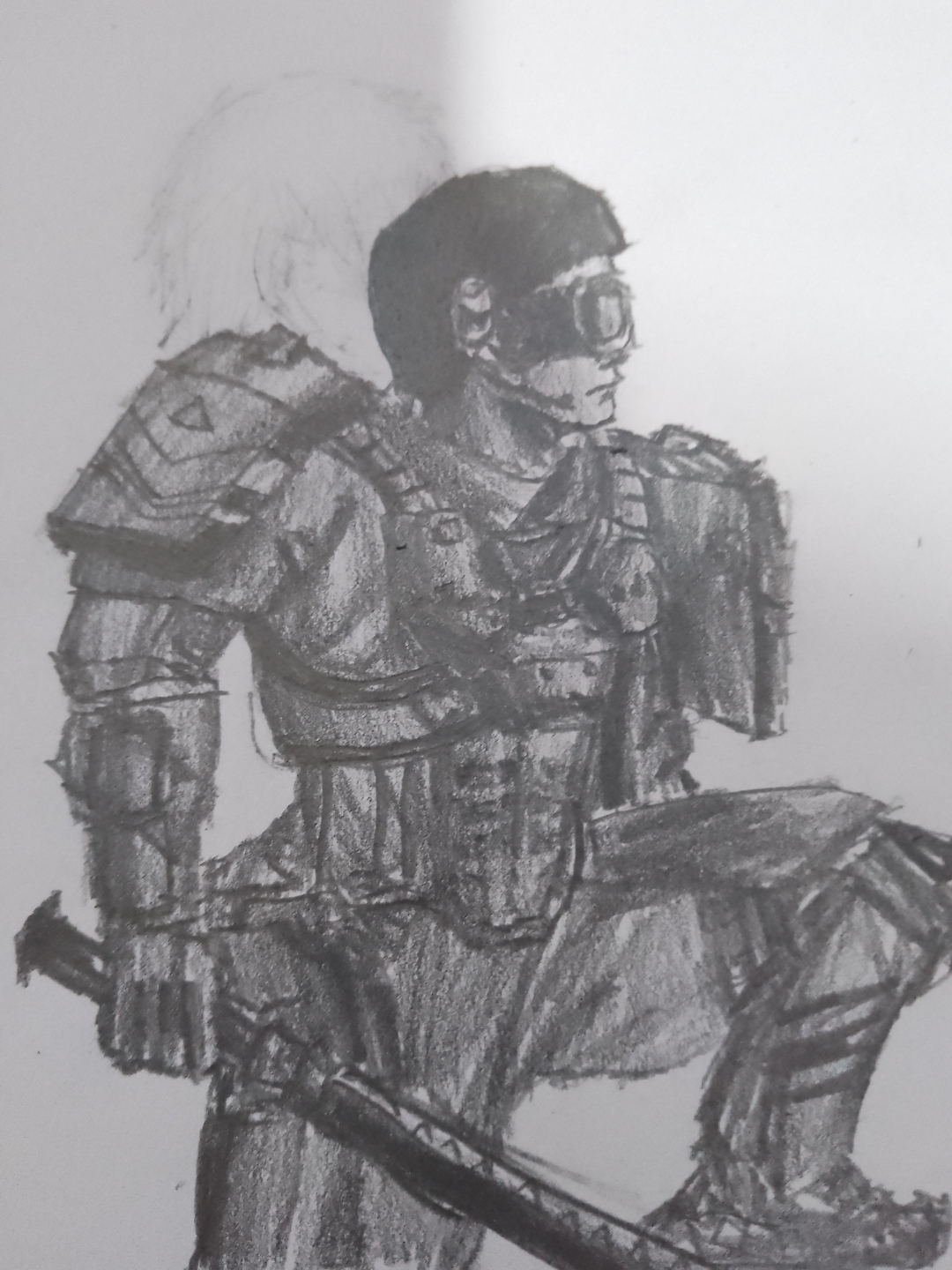 和平精英超级猎手素描简笔画