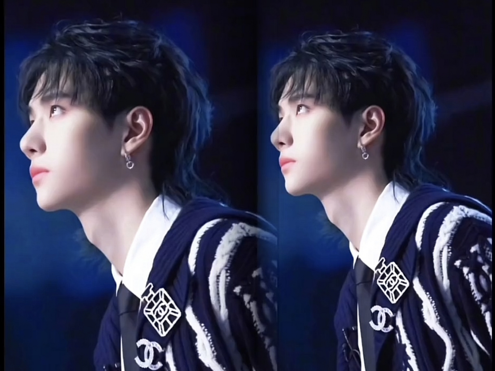 王一博的狼尾发型,巨帅巨潮!